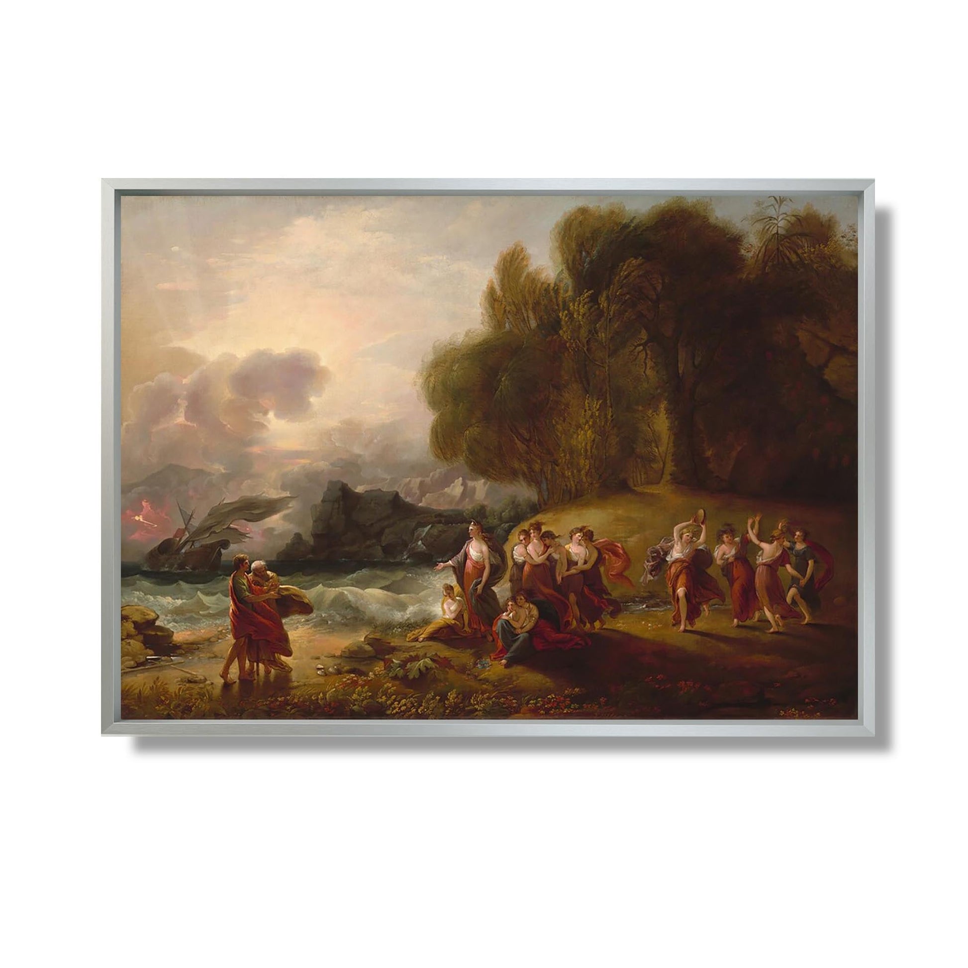 Telemachus and Calypso - Benjamin West - Reproduction Peinture