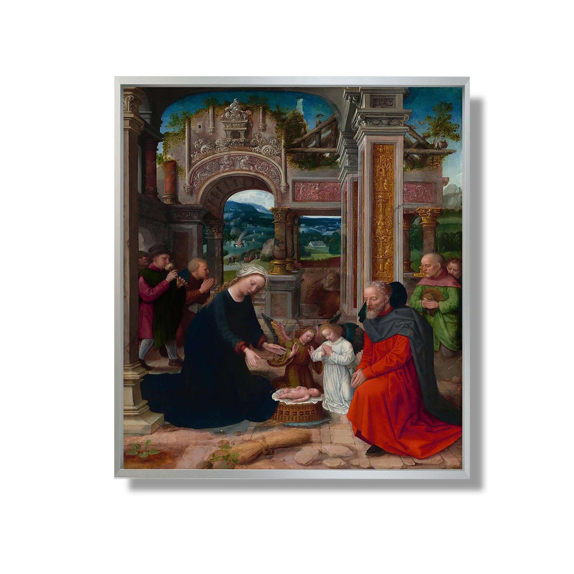 The Adoration of the Shepherds - Adriaen Isenbrant - Reproduction Peinture