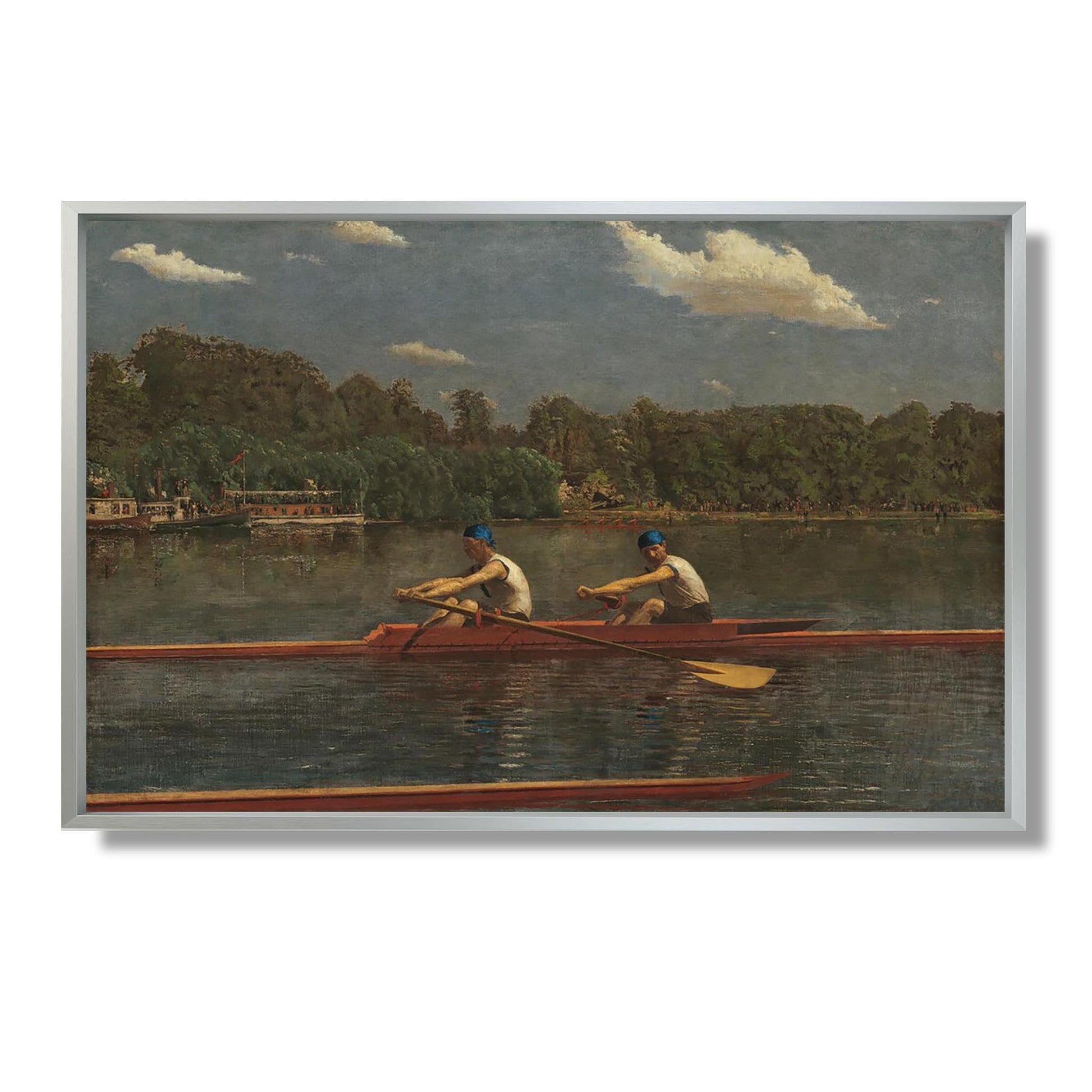 The Biglin Brothers Racing - Thomas Eakins - Reproduction Peinture