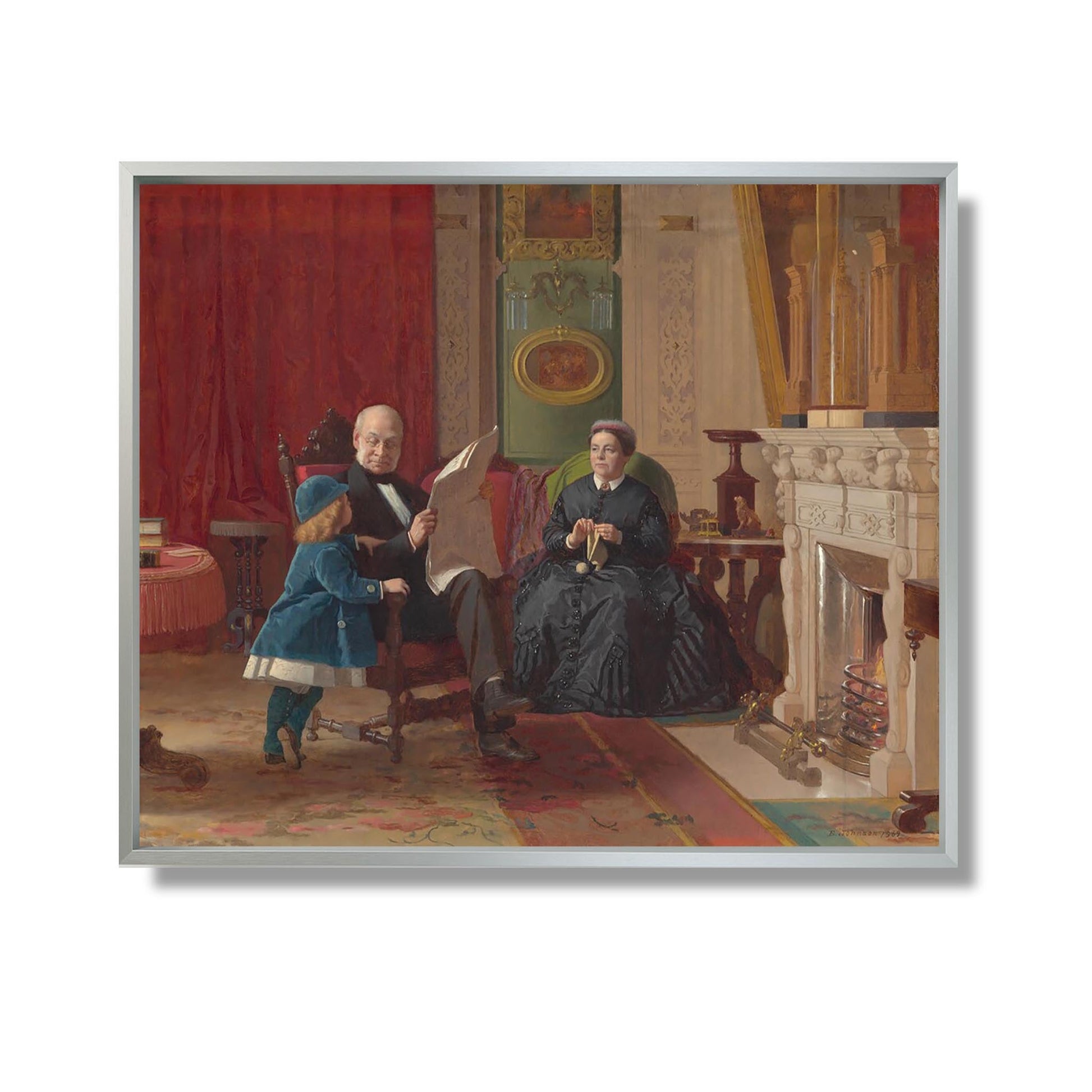 The Brown Family - Eastman Johnson - Reproduction Peinture
