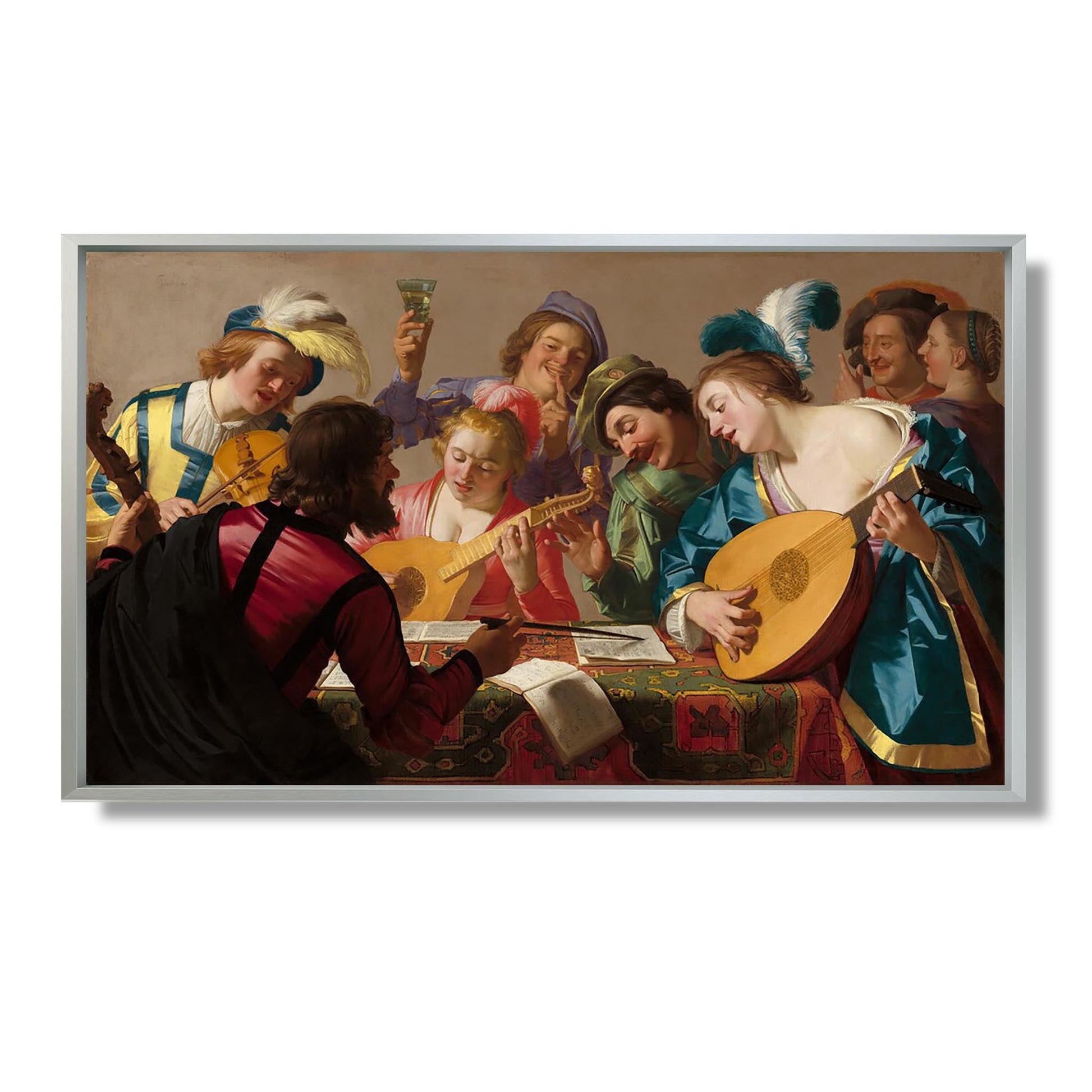 The Concert - Gerrit van Honthorst - Reproduction Peinture