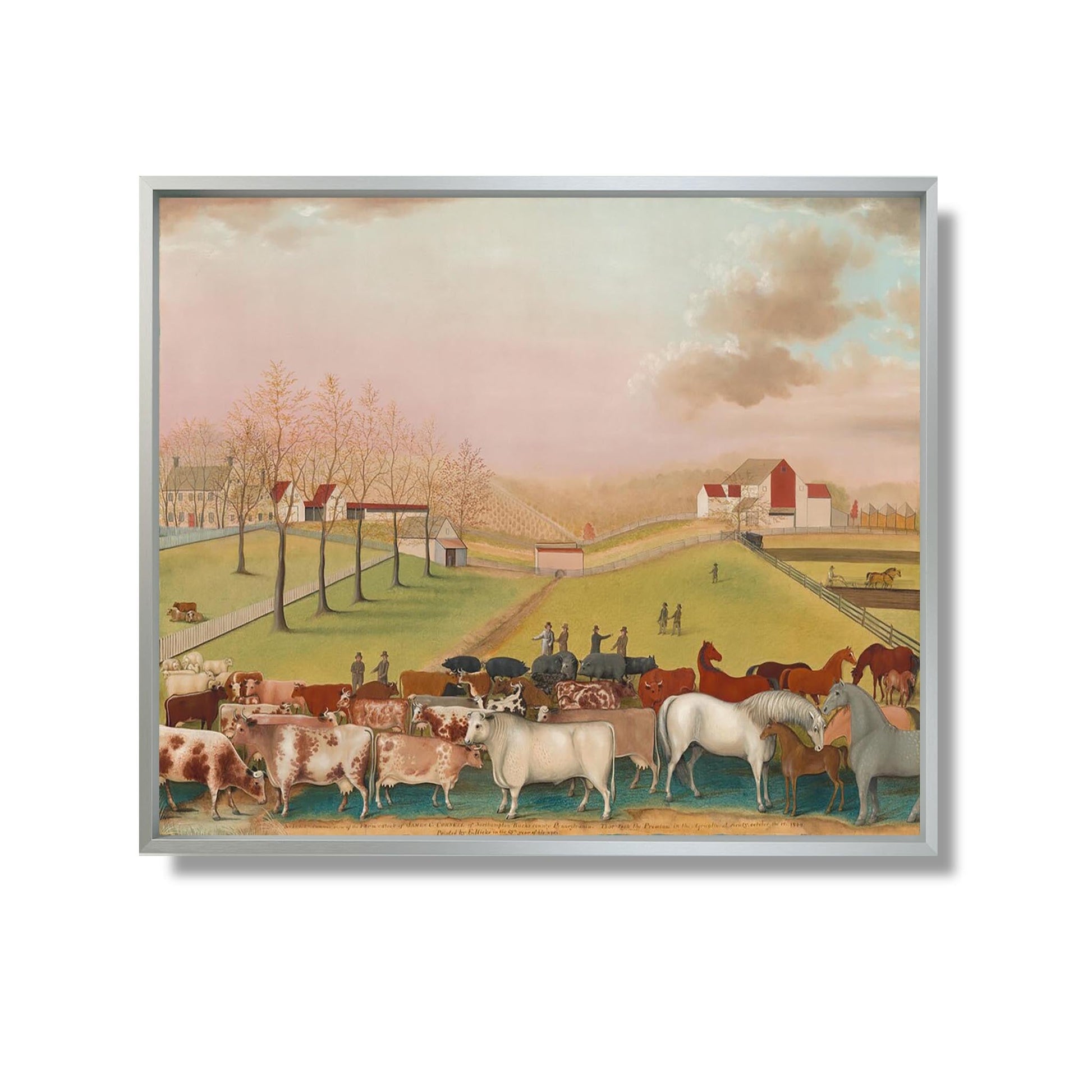 The Cornell Farm - Edward Hicks - Reproduction Peinture