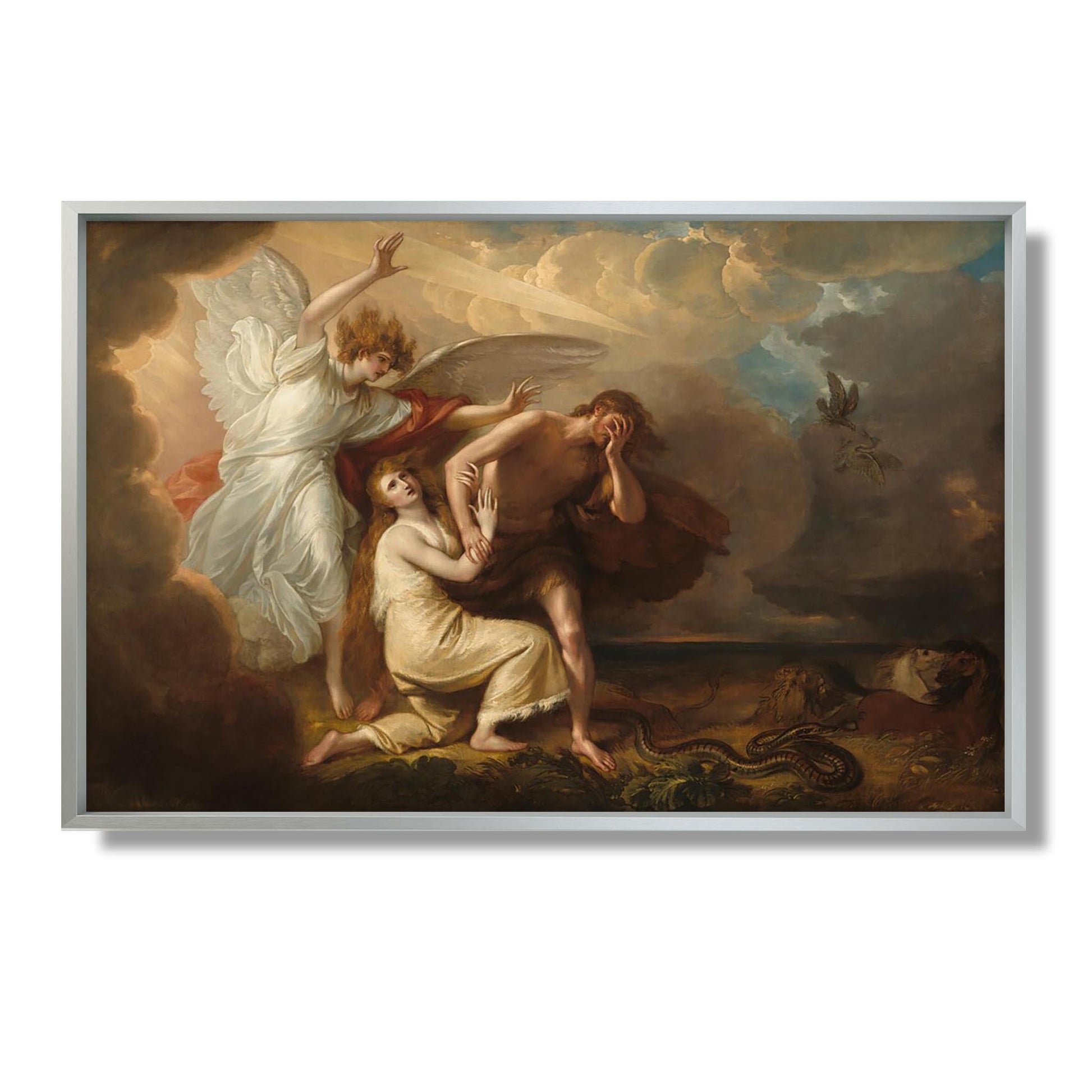 The Expulsion of Adam and Eve from Paradise - Benjamin West - Reproduction Peinture