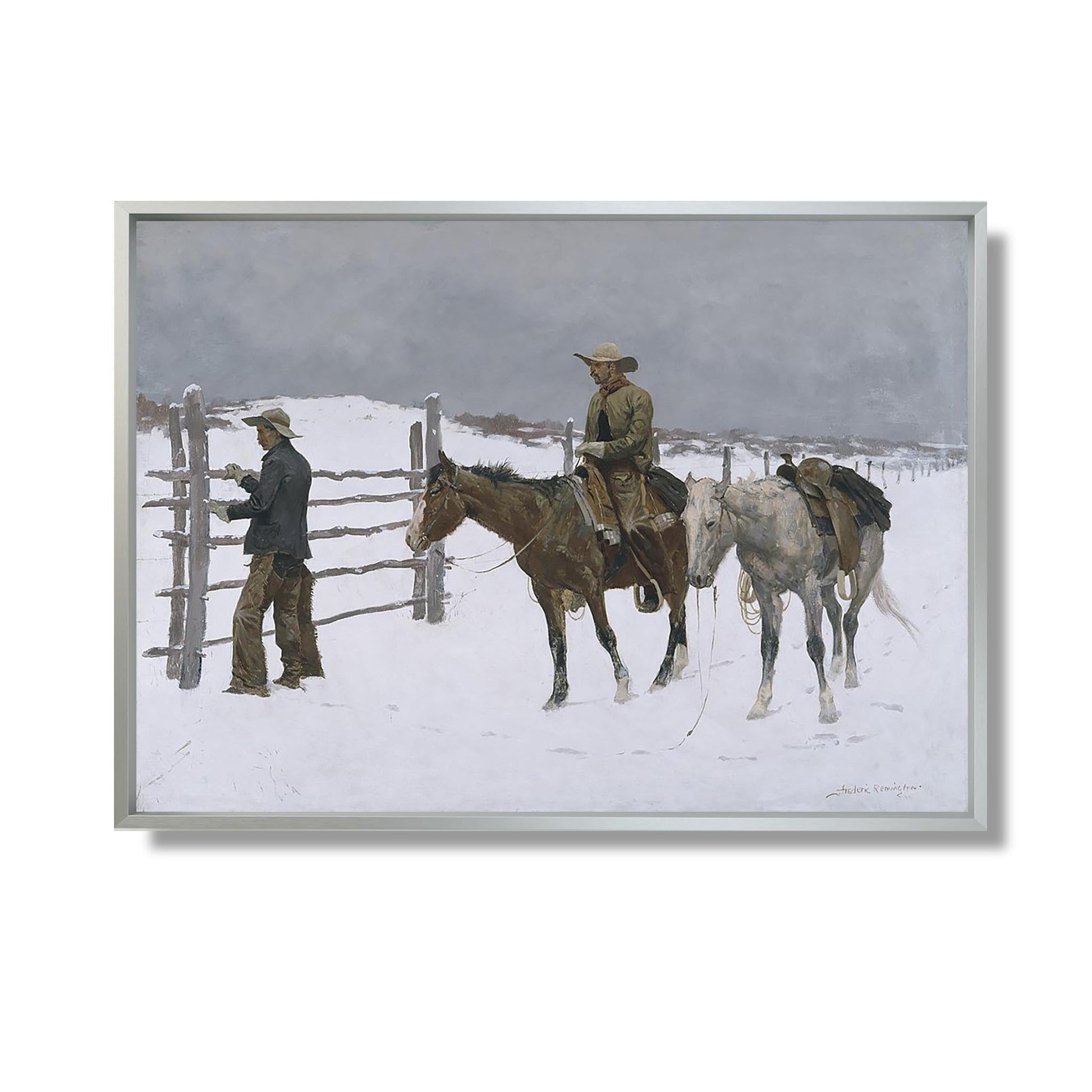 The Fall of the Cowboy - Frederic Remington - Reproduction Peinture