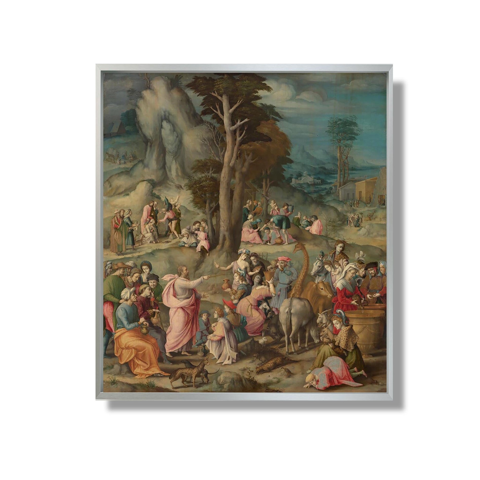 The Gathering of Manna - Bachiacca - Reproduction Peinture