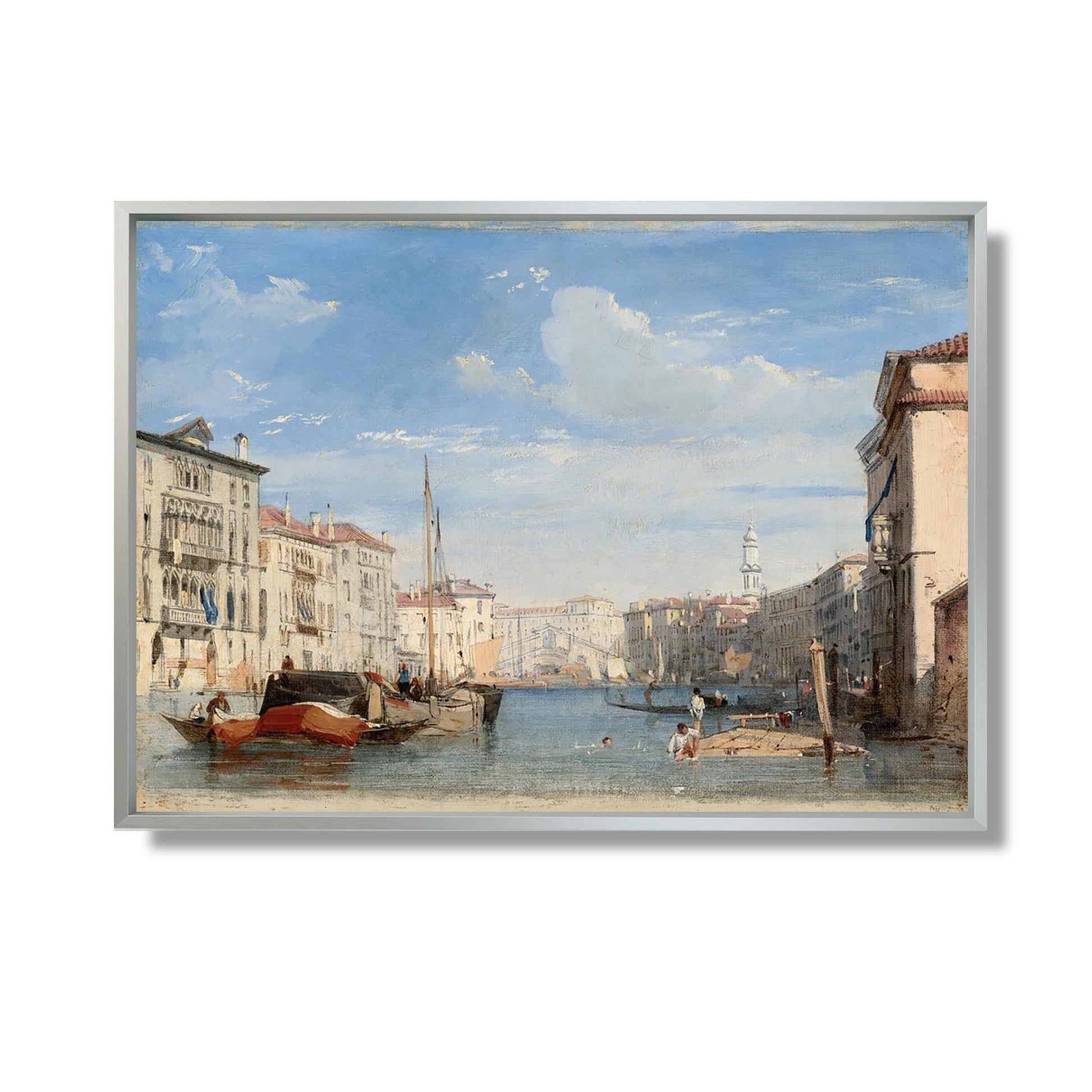 The Grand Canal - Richard Parkes Bonington - Reproduction Peinture
