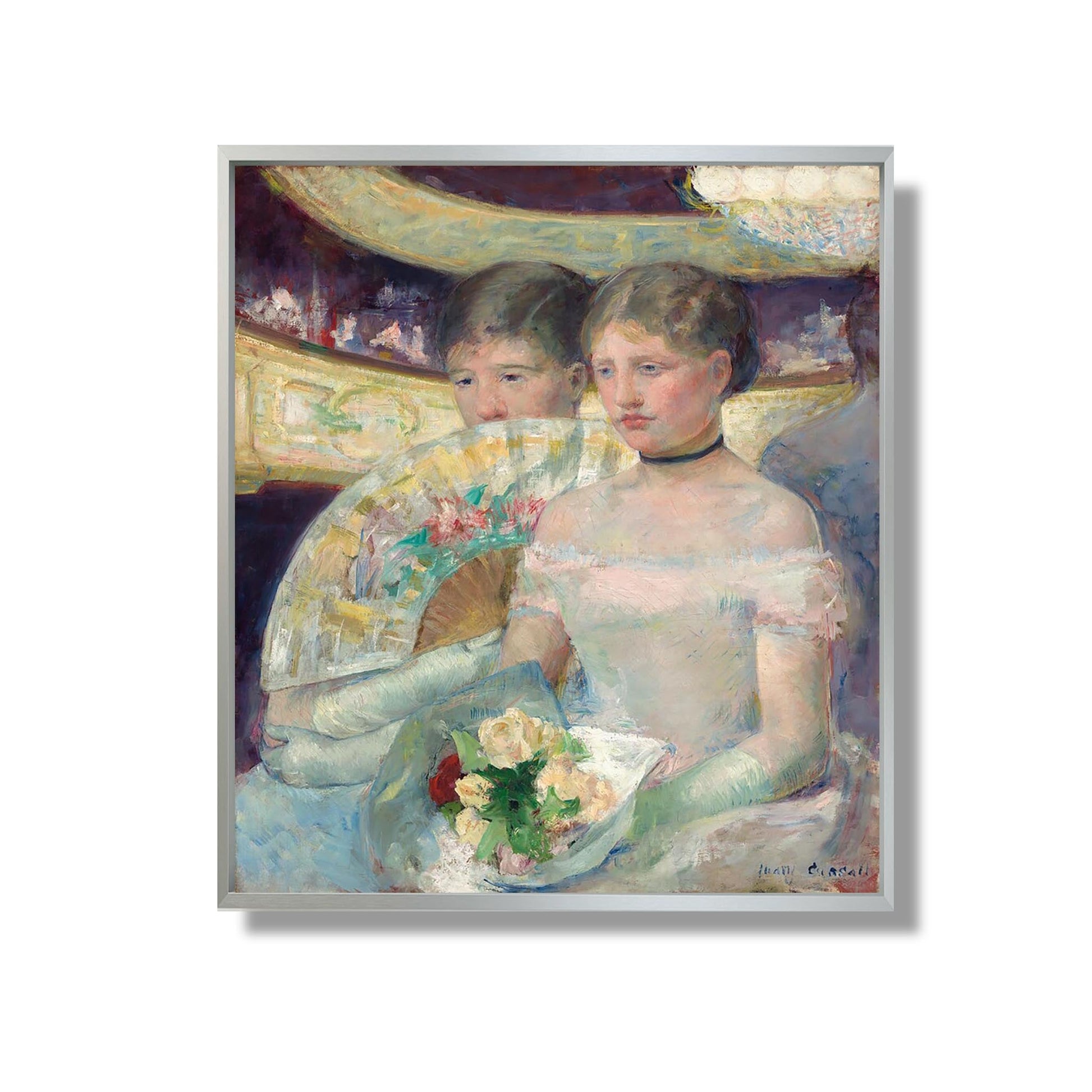 The Loge - Mary Cassatt - Reproduction Peinture