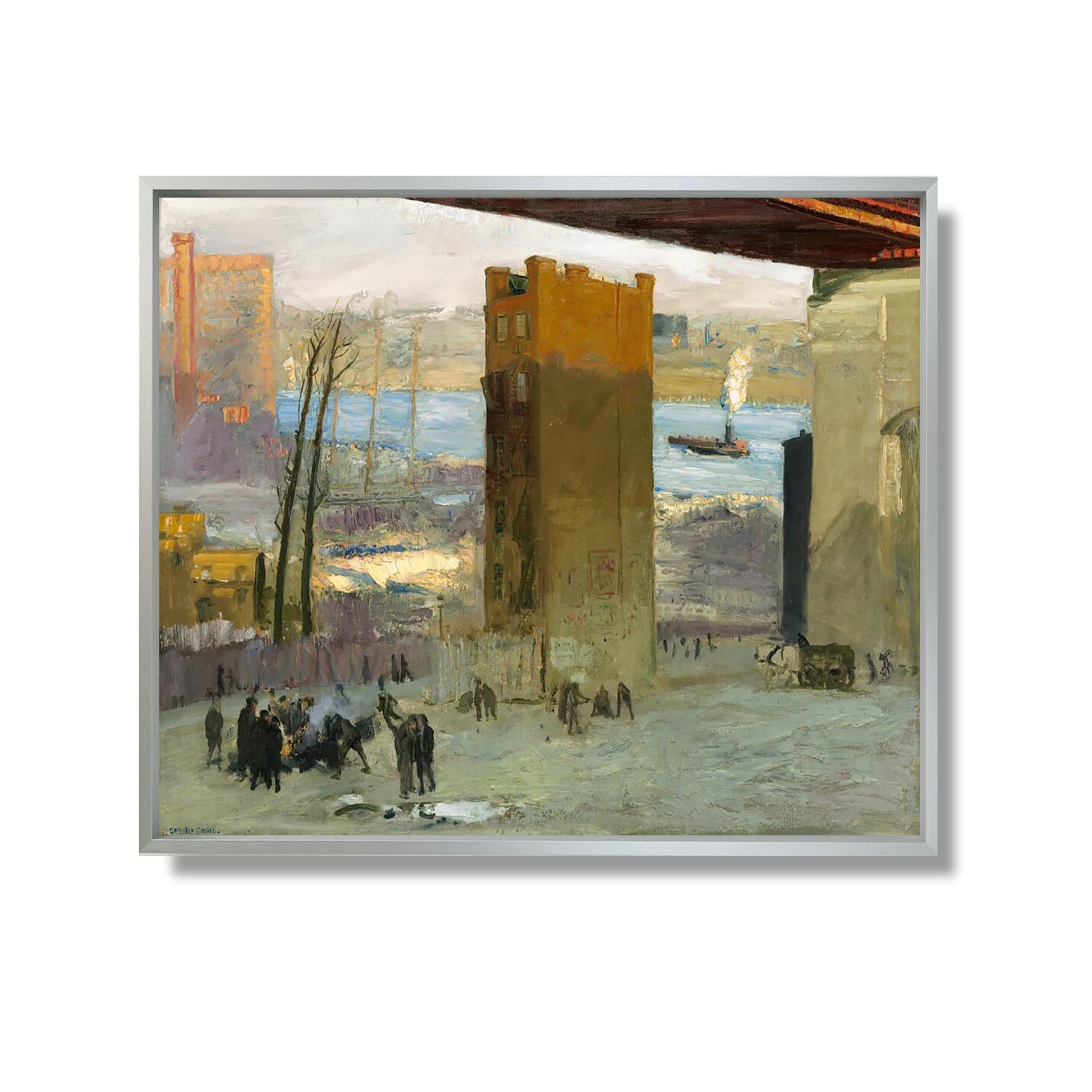 The Lone Tenement - George Bellows - Reproduction Peinture