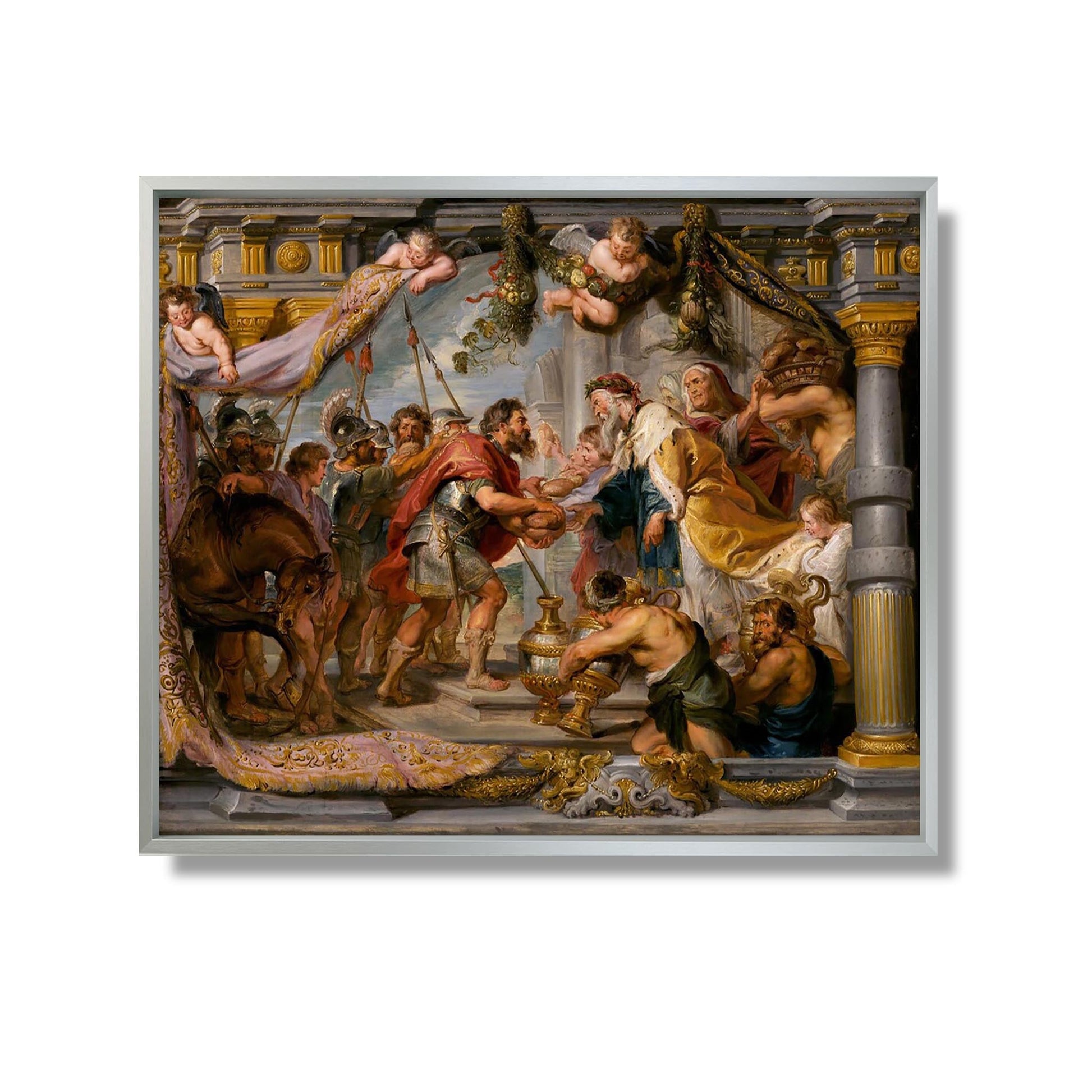 The Meeting of Abraham and Melchizedek - Sir Peter Paul Rubens - Reproduction Peinture