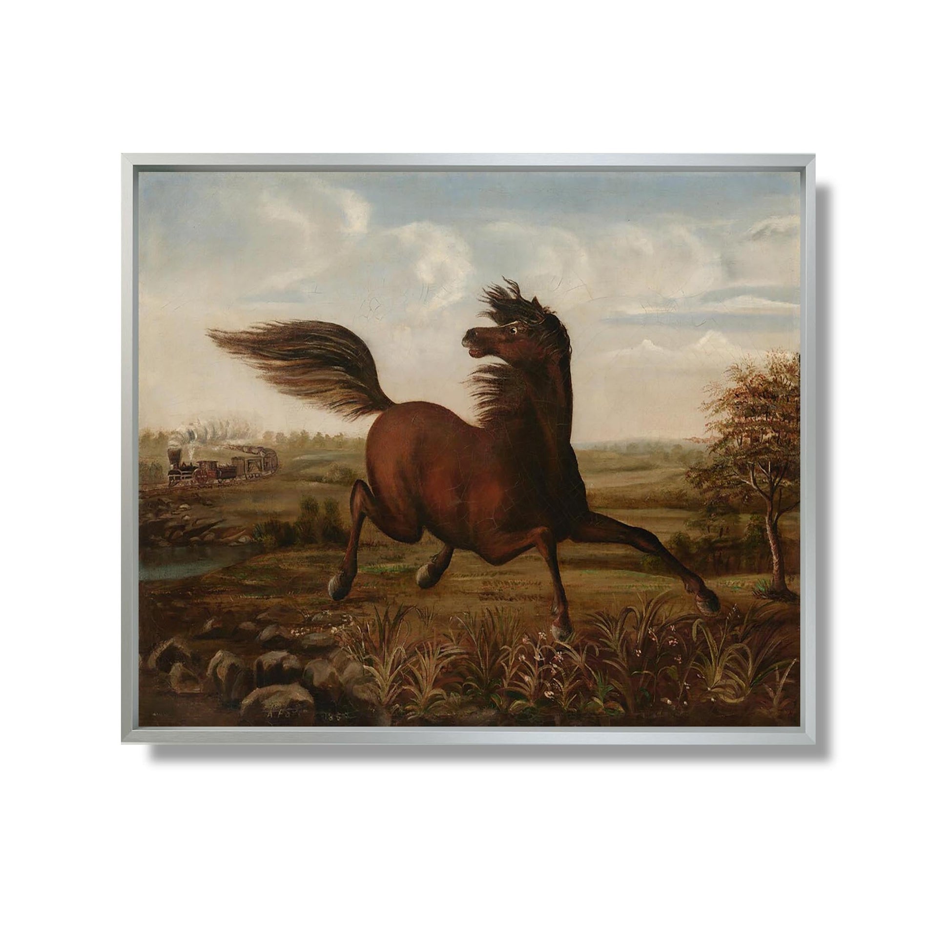 The Neigh of an Iron Horse - Joseph Anderson Faris - Reproduction Peinture