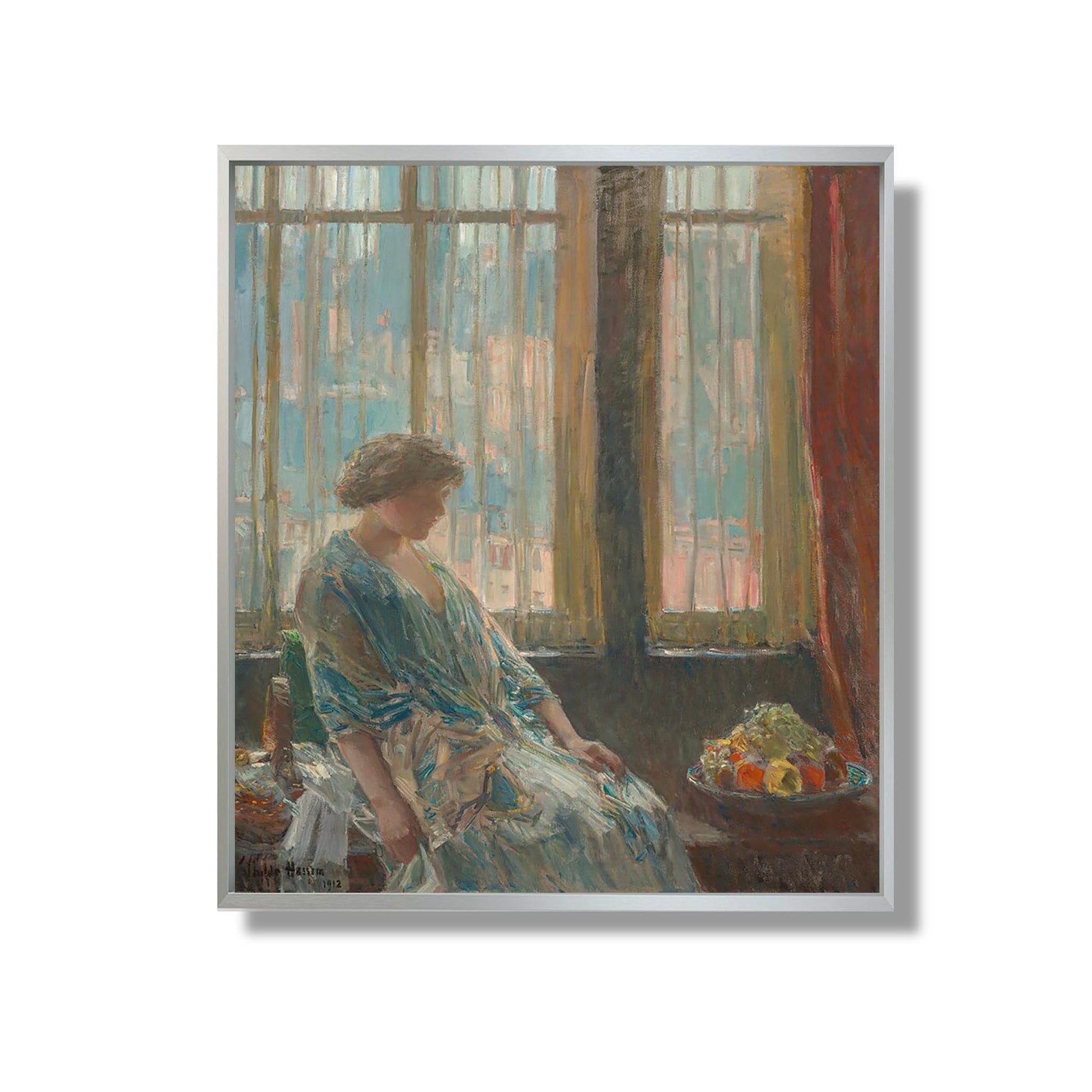 The New York Window - Childe Hassam - Reproduction Peinture