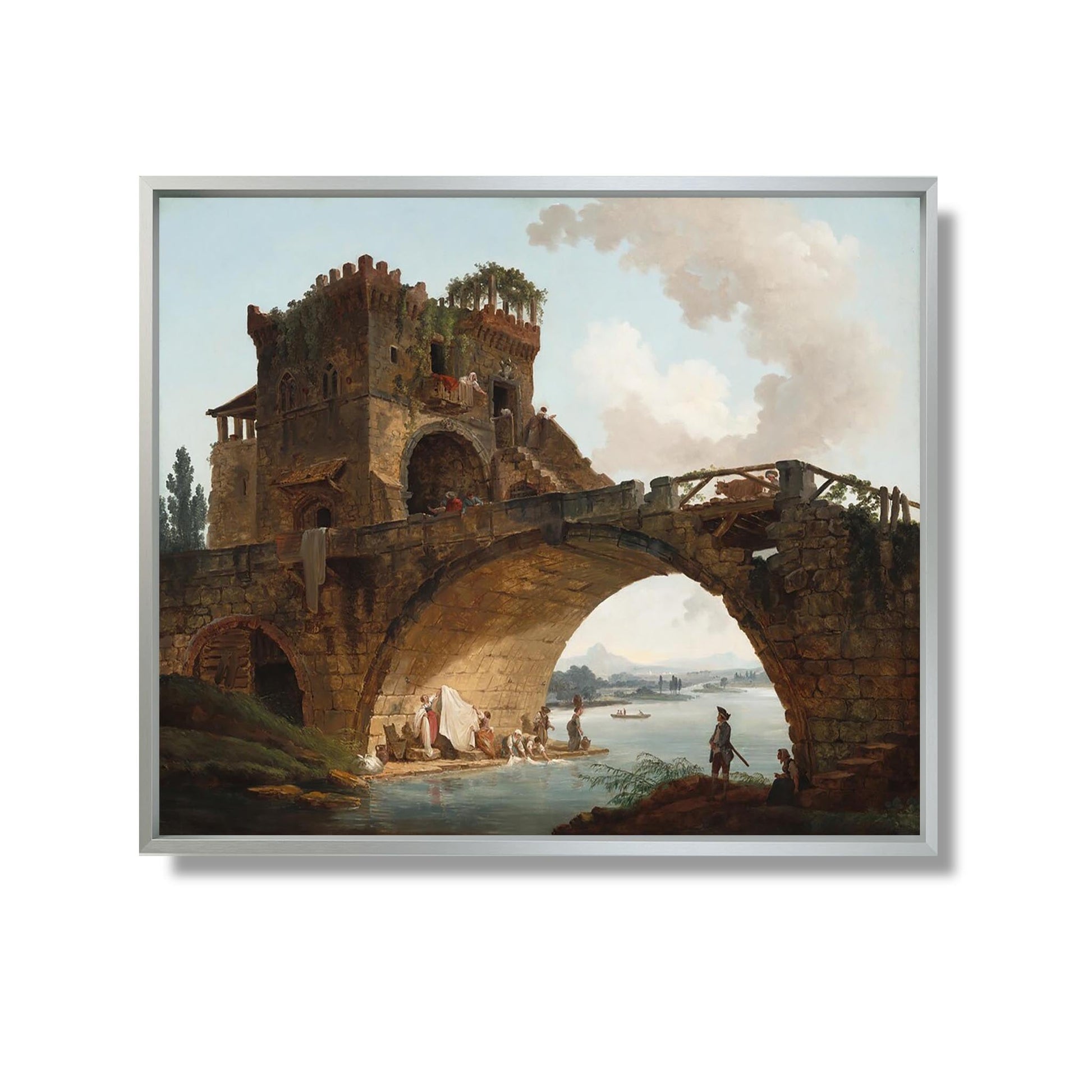 The Ponte Salario - Hubert Robert - Reproduction Peinture