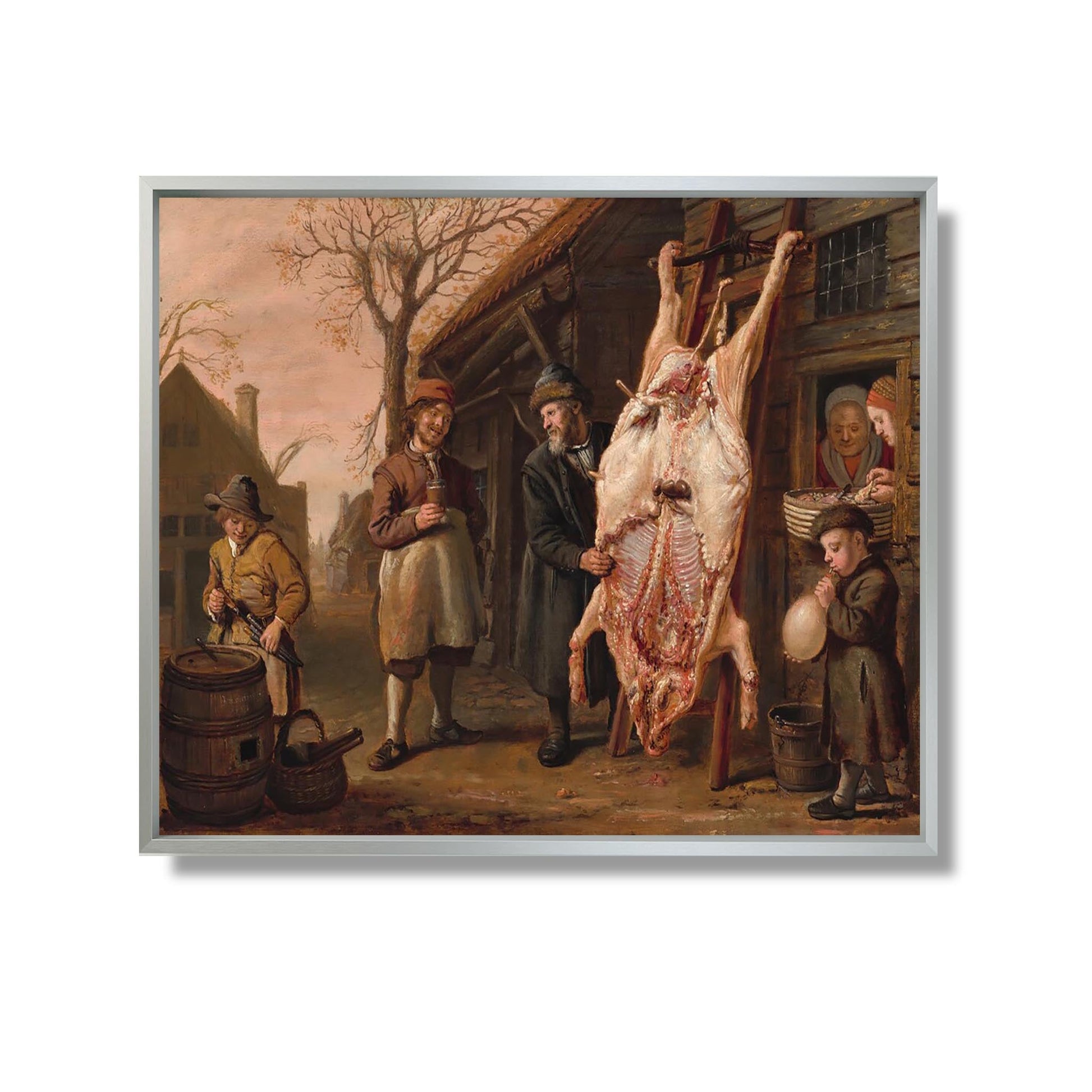 The Slaughtered Hog - Jan Victors - Reproduction Peinture