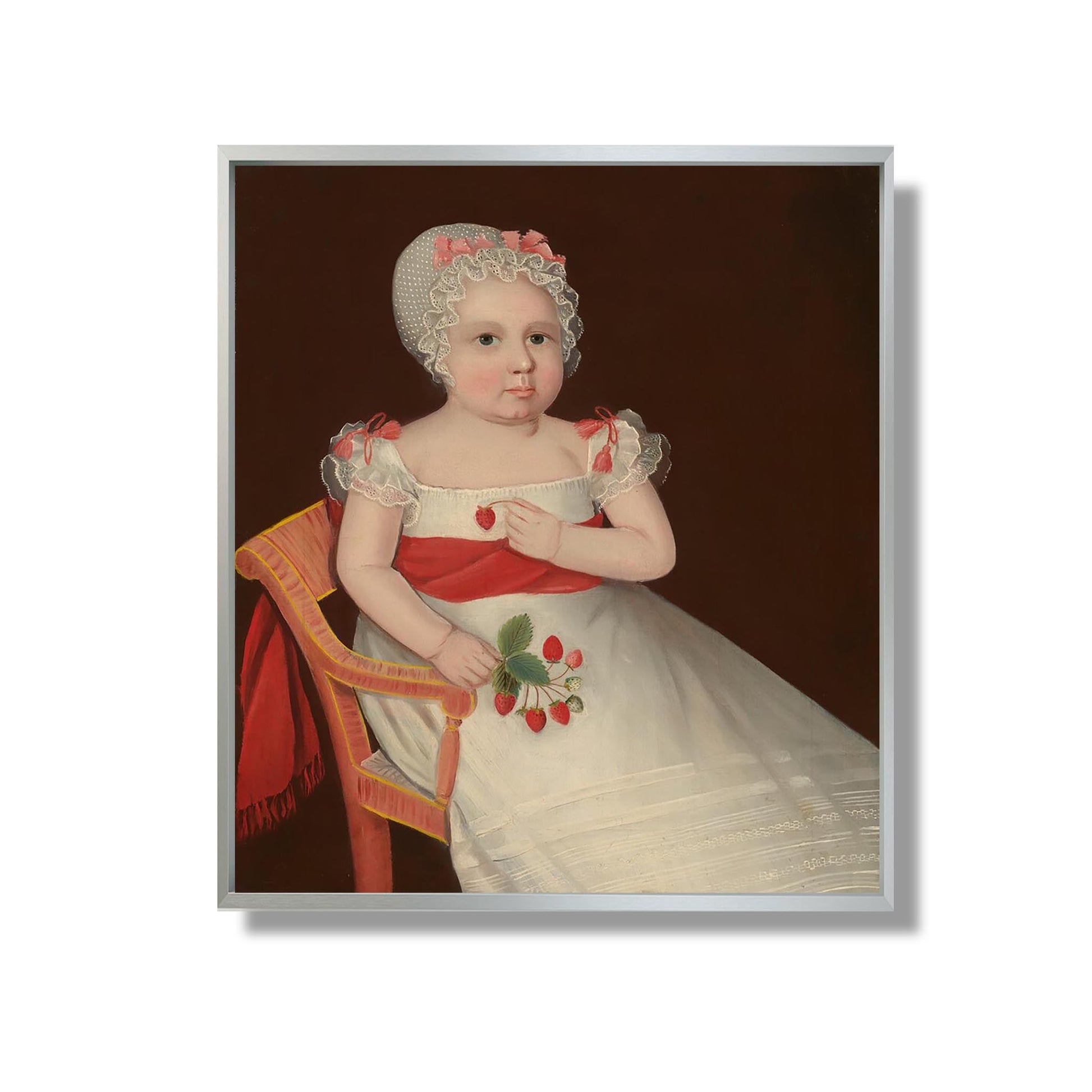 The Strawberry Girl - Ammi Phillips - Reproduction Peinture