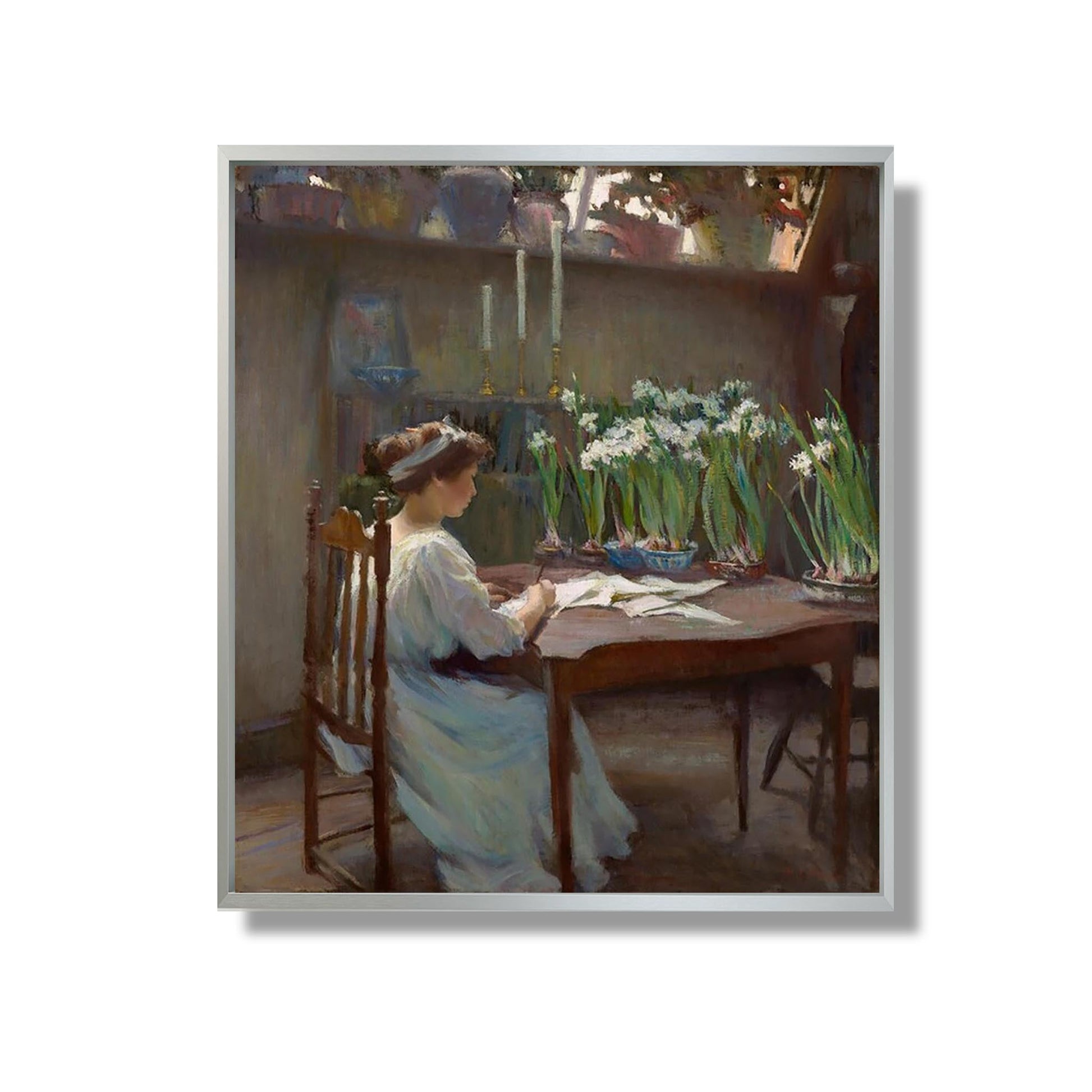 The Writer - Mary Bradish Titcomb - Reproduction Peinture