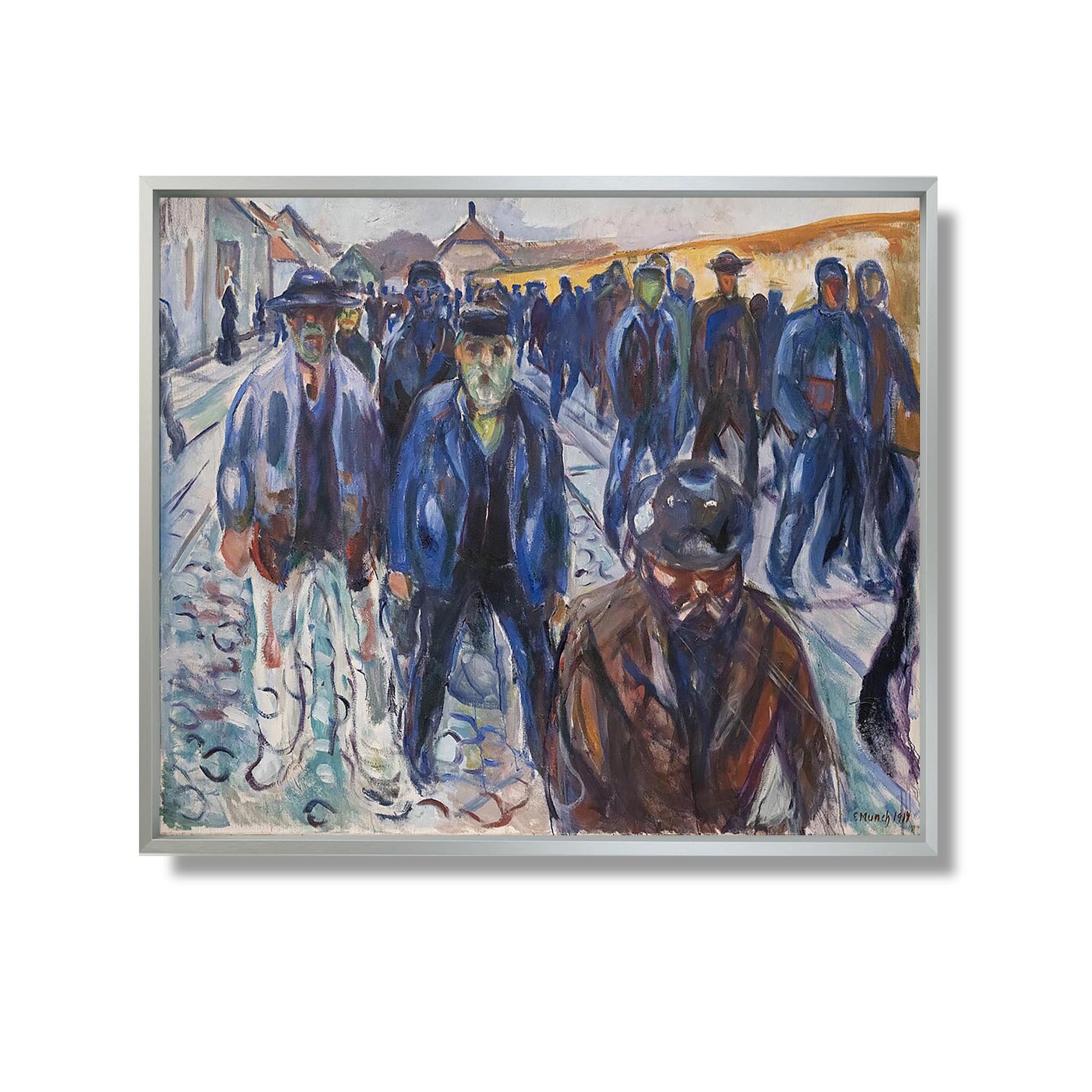 Travailleurs Rentrant chez Eux - Edvard Munch - Reproduction Peinture