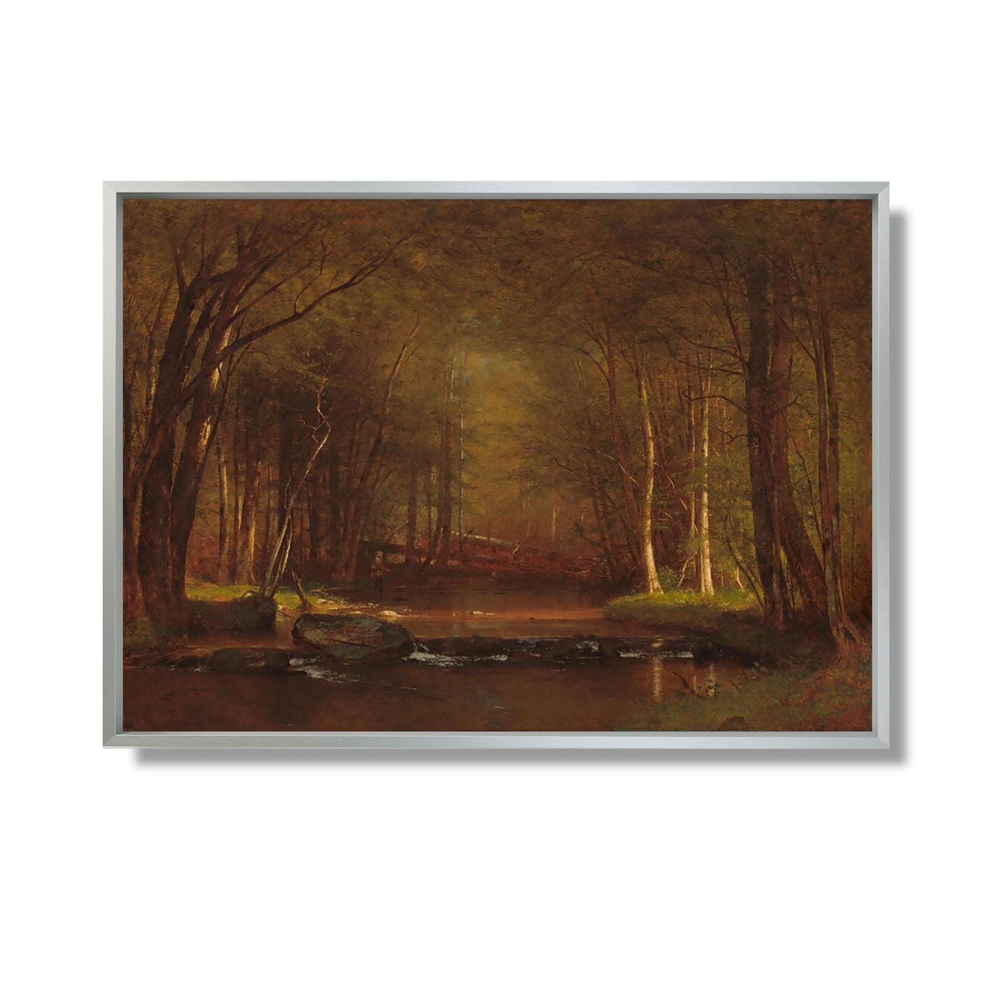 Trout Brook in the Catskills - Worthington Whittredge - Reproduction Peinture