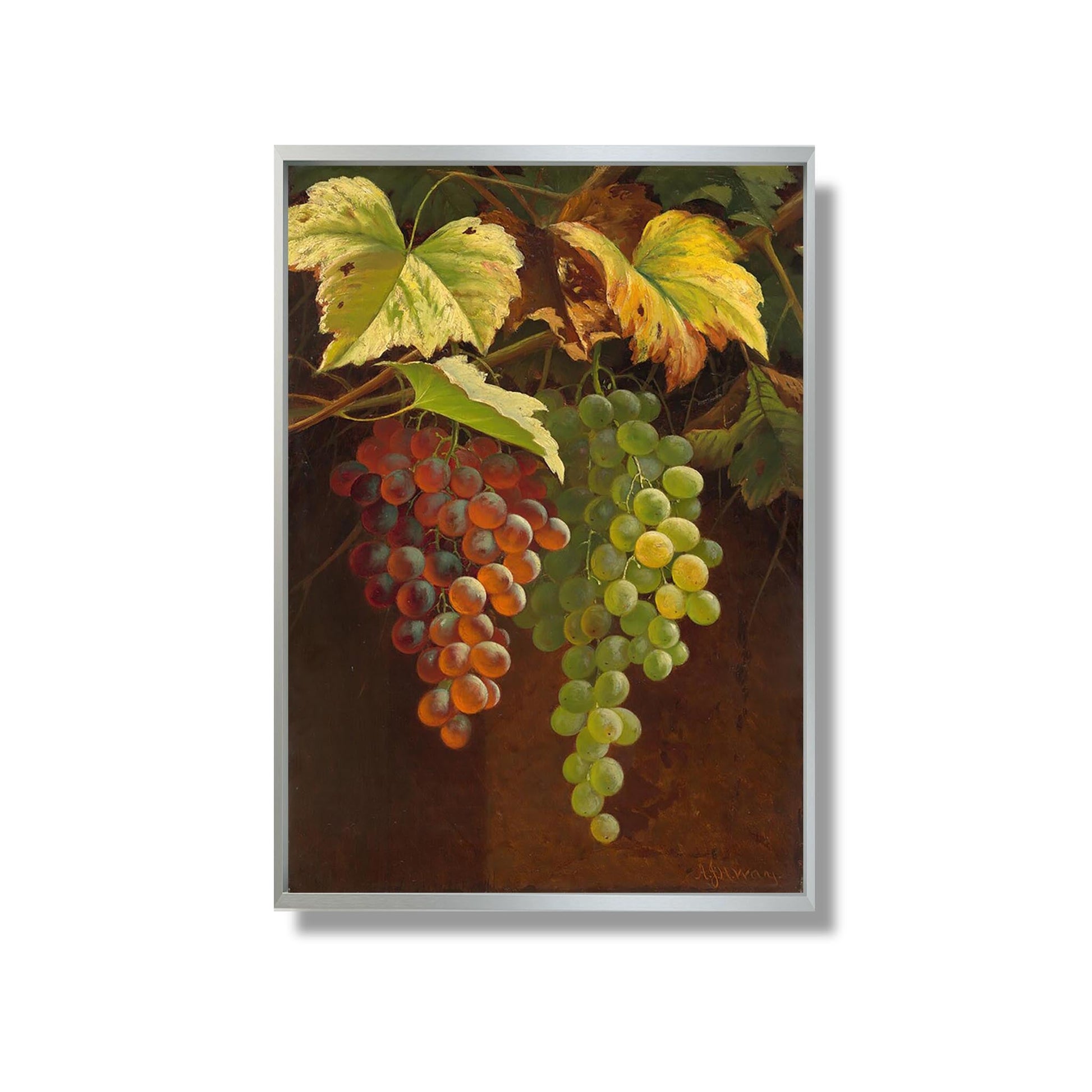 Two Bunches of Grapes - Andrew John Henry Way - Reproduction Peinture