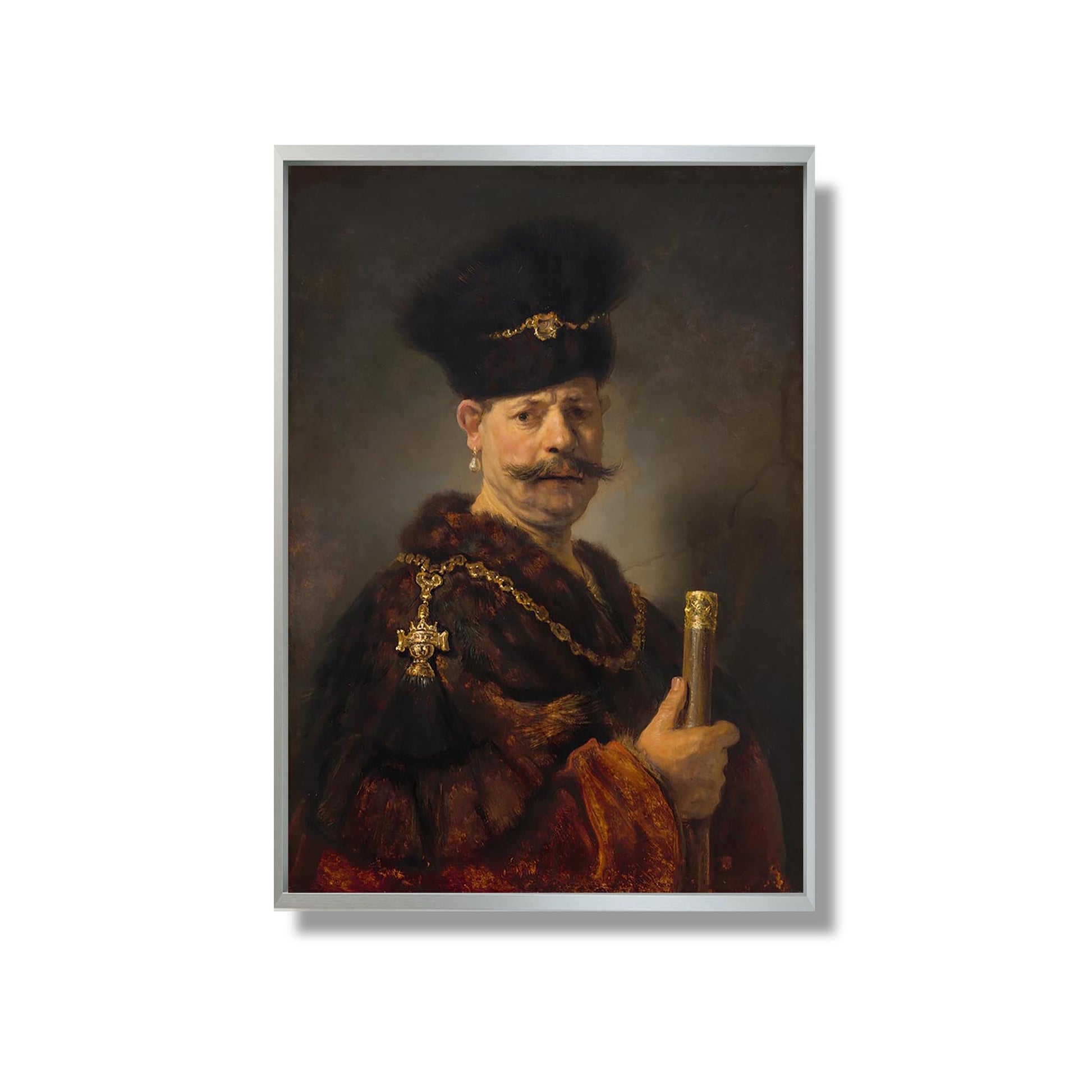 Un noble polonais - Rembrandt  - Reproduction Peinture
