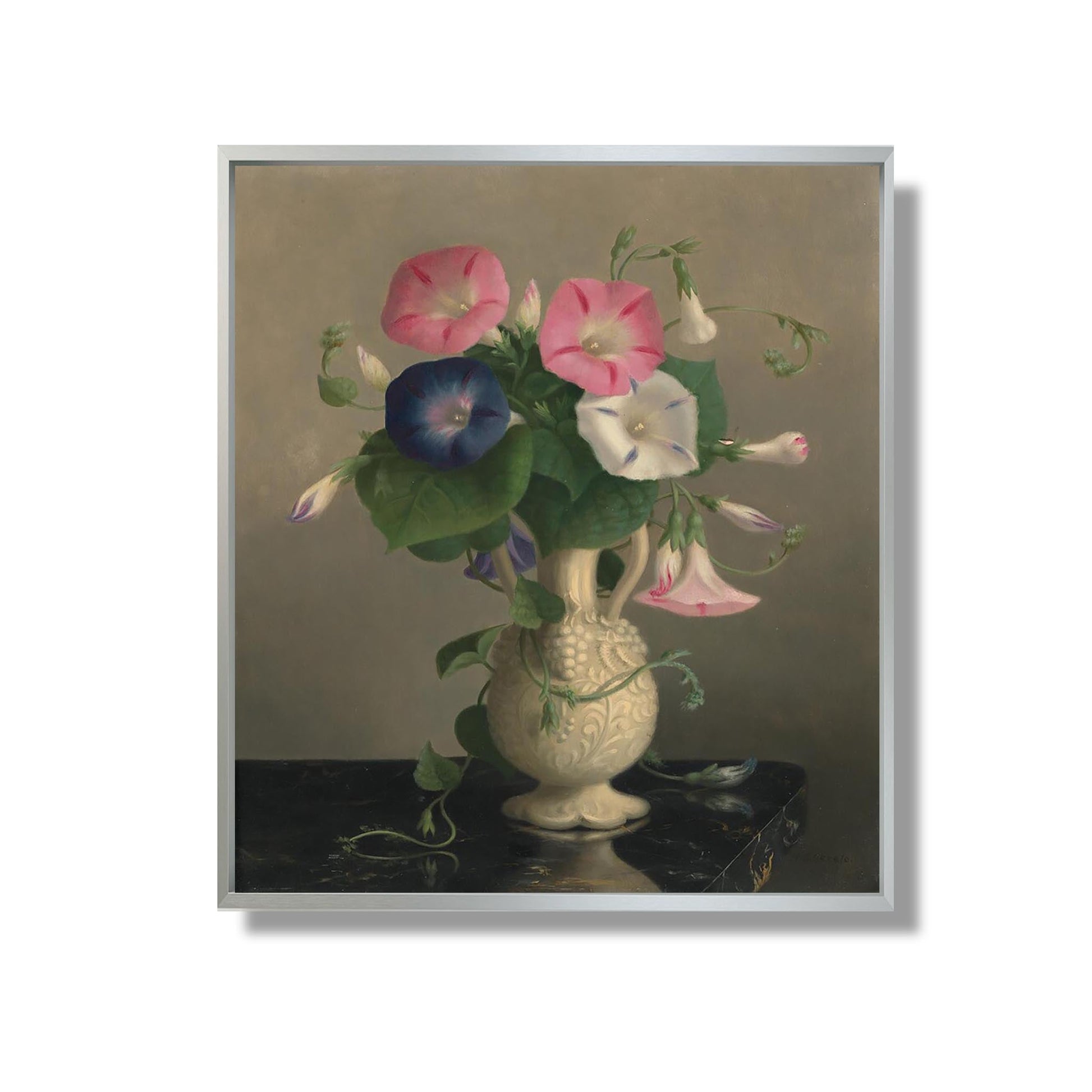 Vase of Morning Glories - Hannah Brown Skeele - Reproduction Peinture