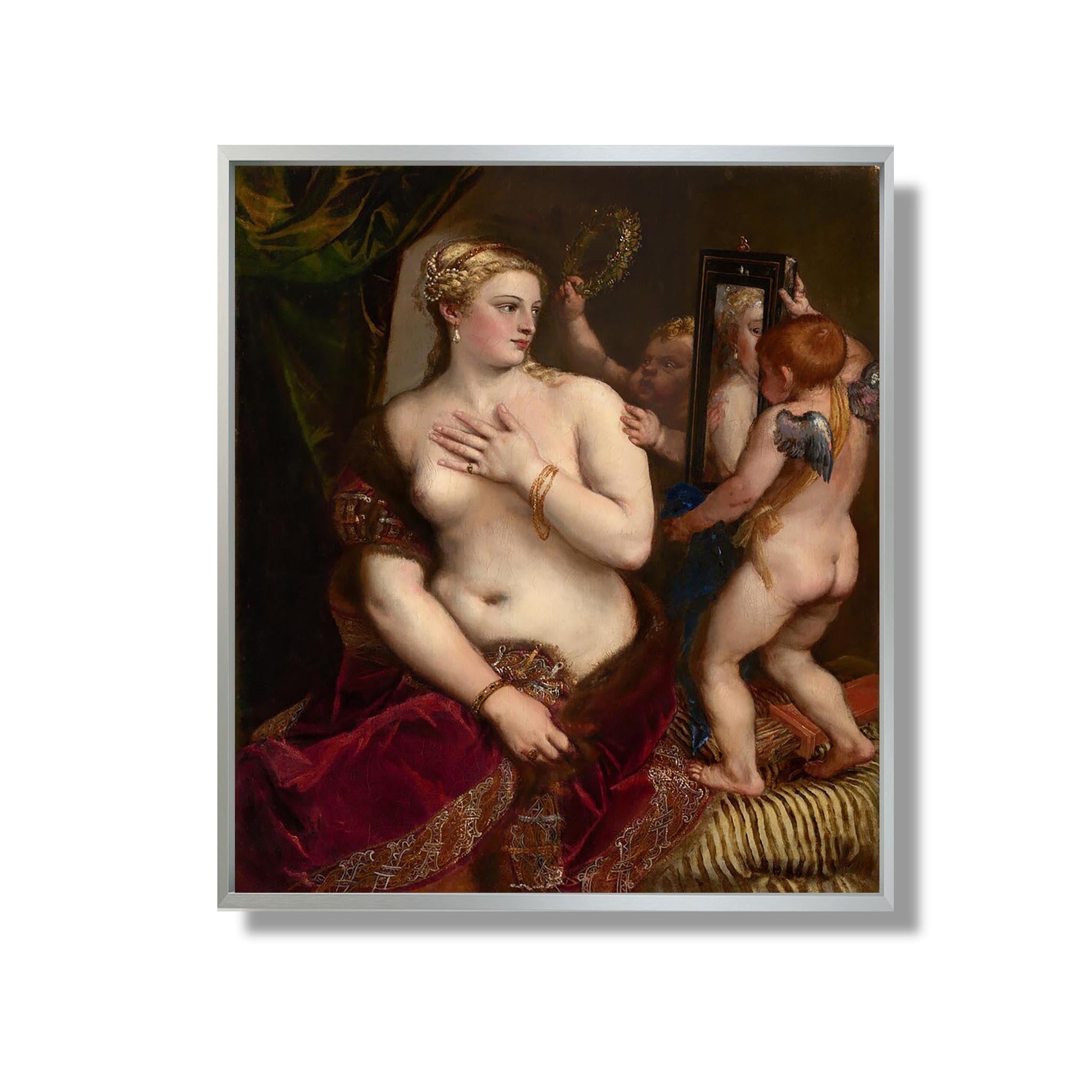 Vénus au miroir - Titian - Reproduction Peinture