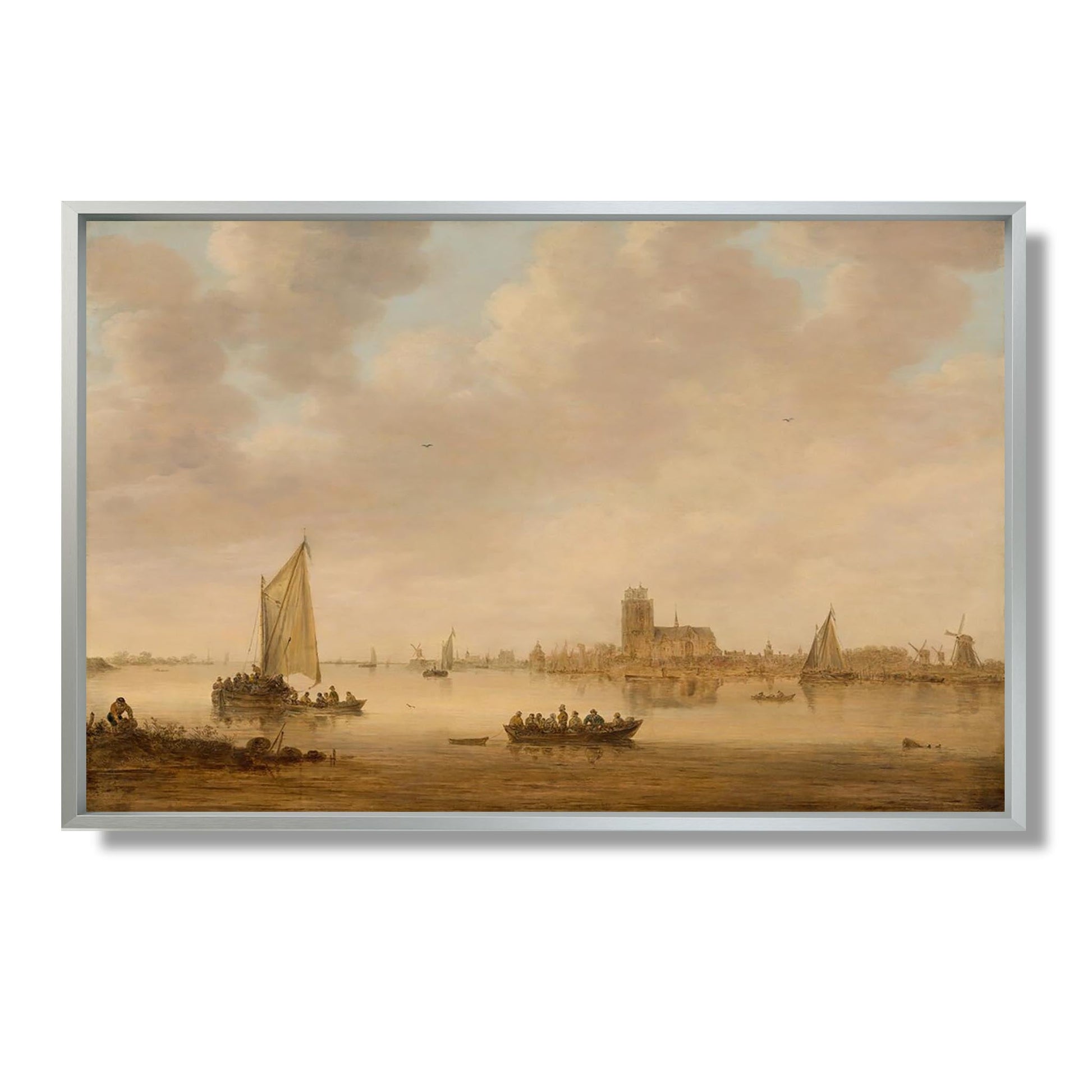 View of Dordrecht from the Dordtse Kil - Jan van Goyen - Reproduction Peinture