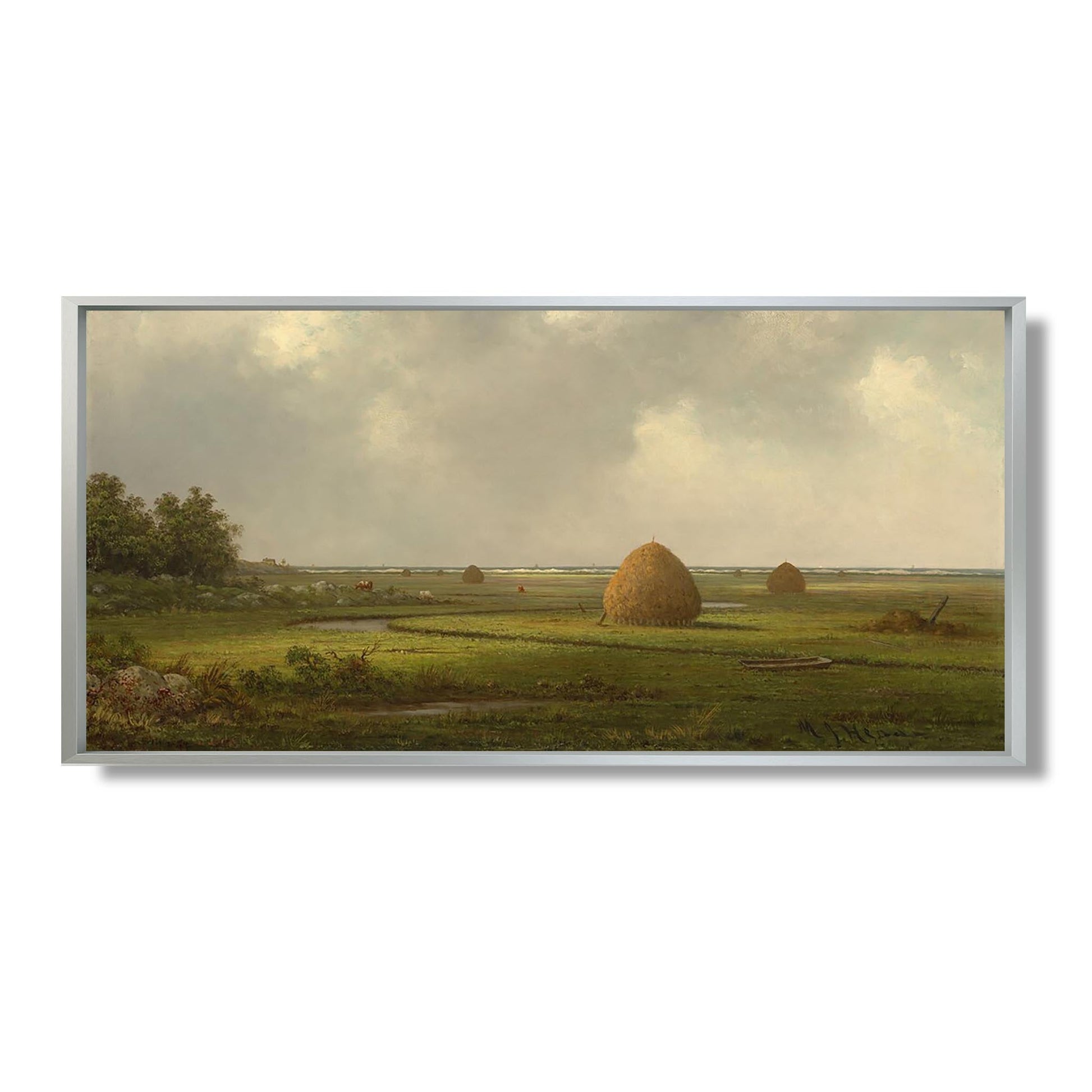 View of Marshfield - Martin Johnson Heade - Reproduction Peinture