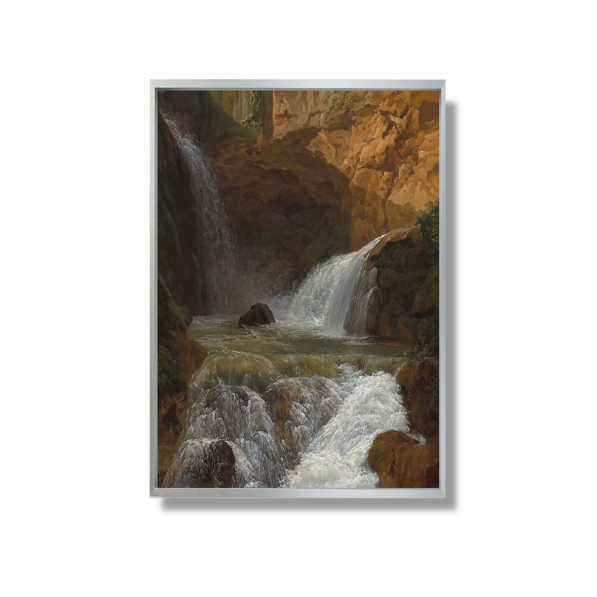 View of the Waterfalls at Tivoli - Jean Joseph Xavier Bidauld - Reproduction Peinture