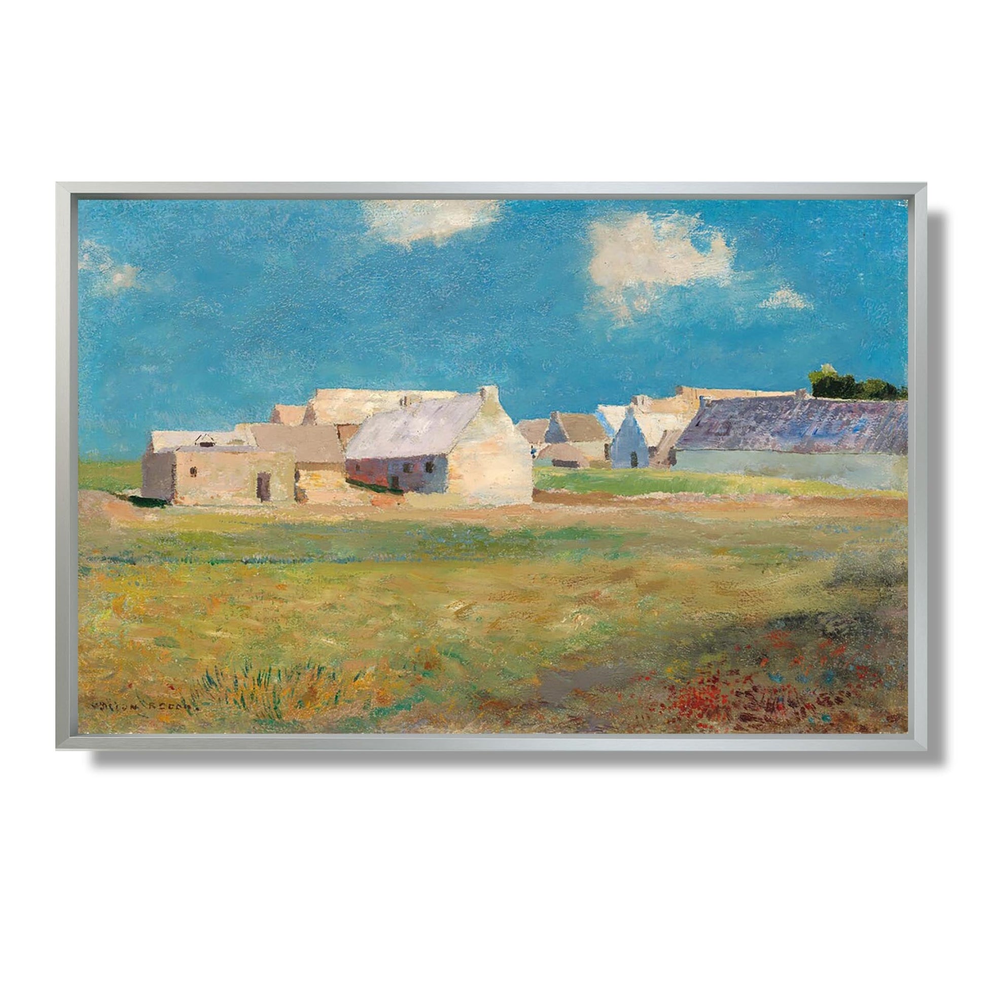 Village Breton - Odilon Redon - Reproduction Peinture