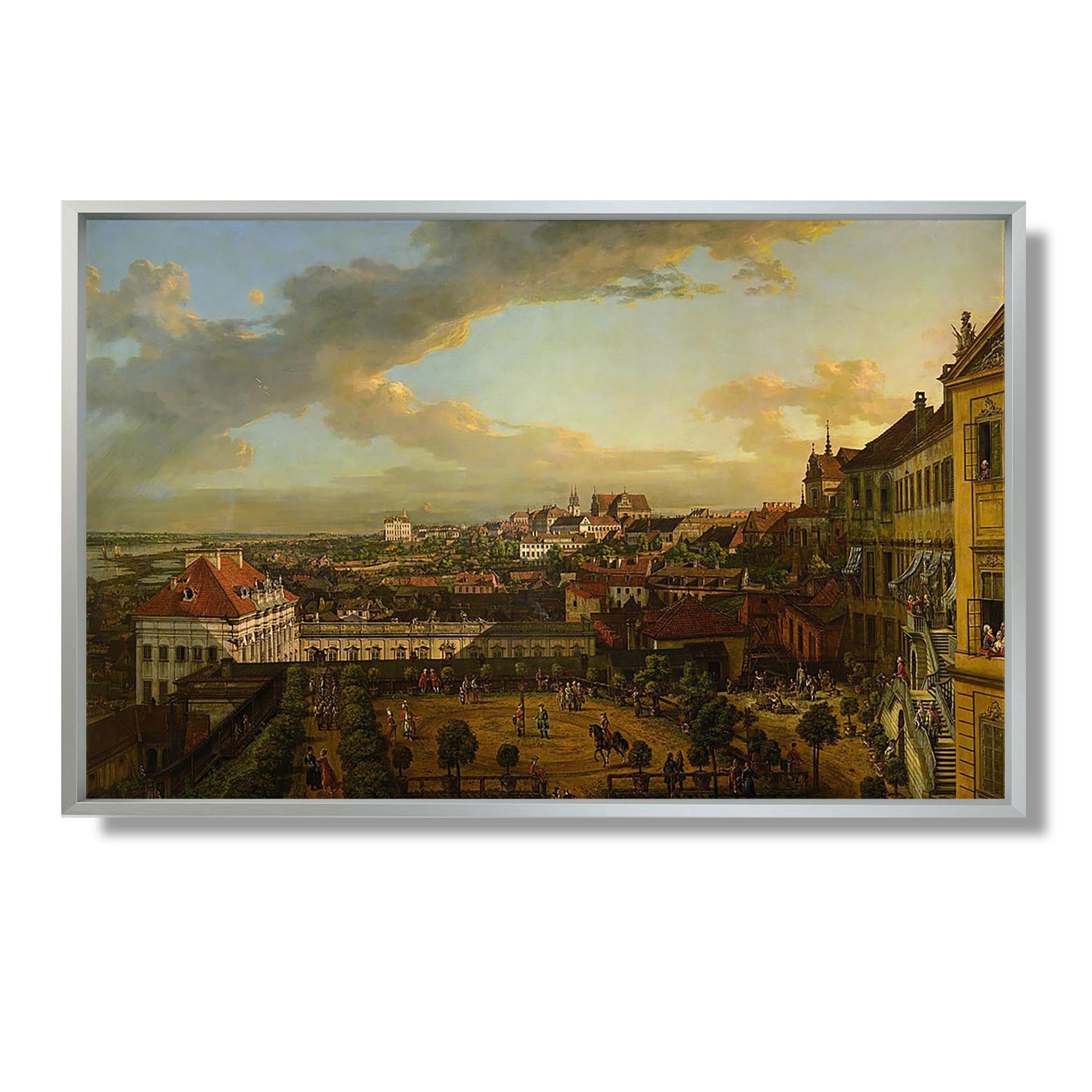 Vue de Varsovie depuis le Château Royal - Bernardo Bellotto - Reproduction Peinture