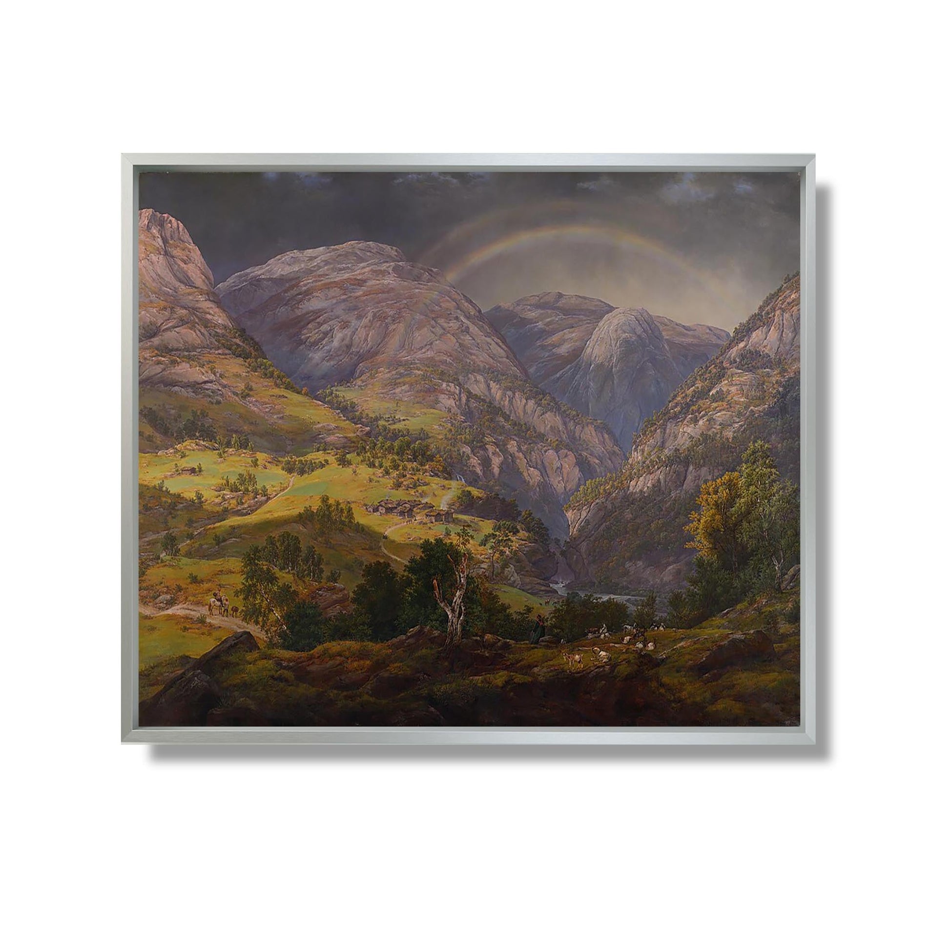 Vue depuis Stalheim - Johan Christian Claussen Dahl - Reproduction Peinture