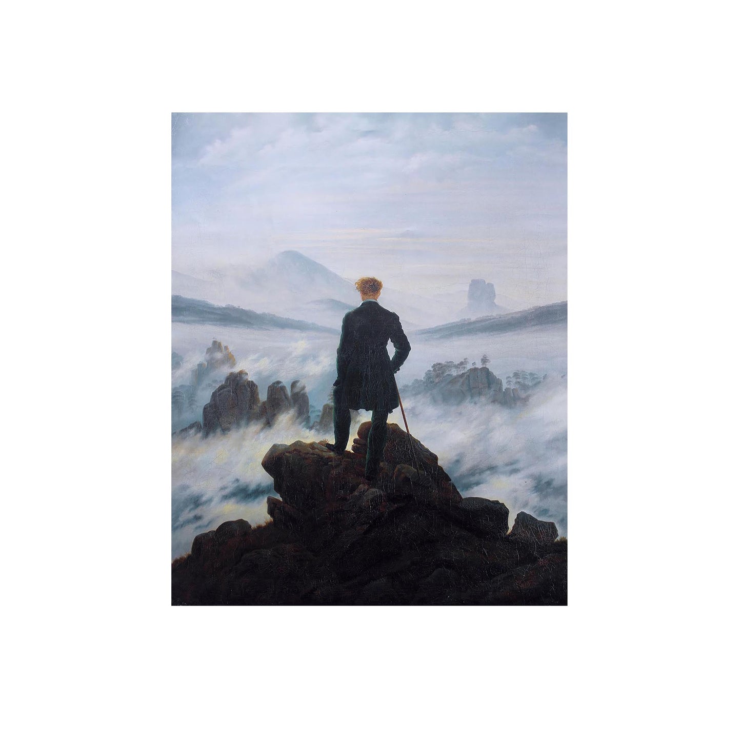 Wanderer above the Sea of Fog - Caspar David Friedrich