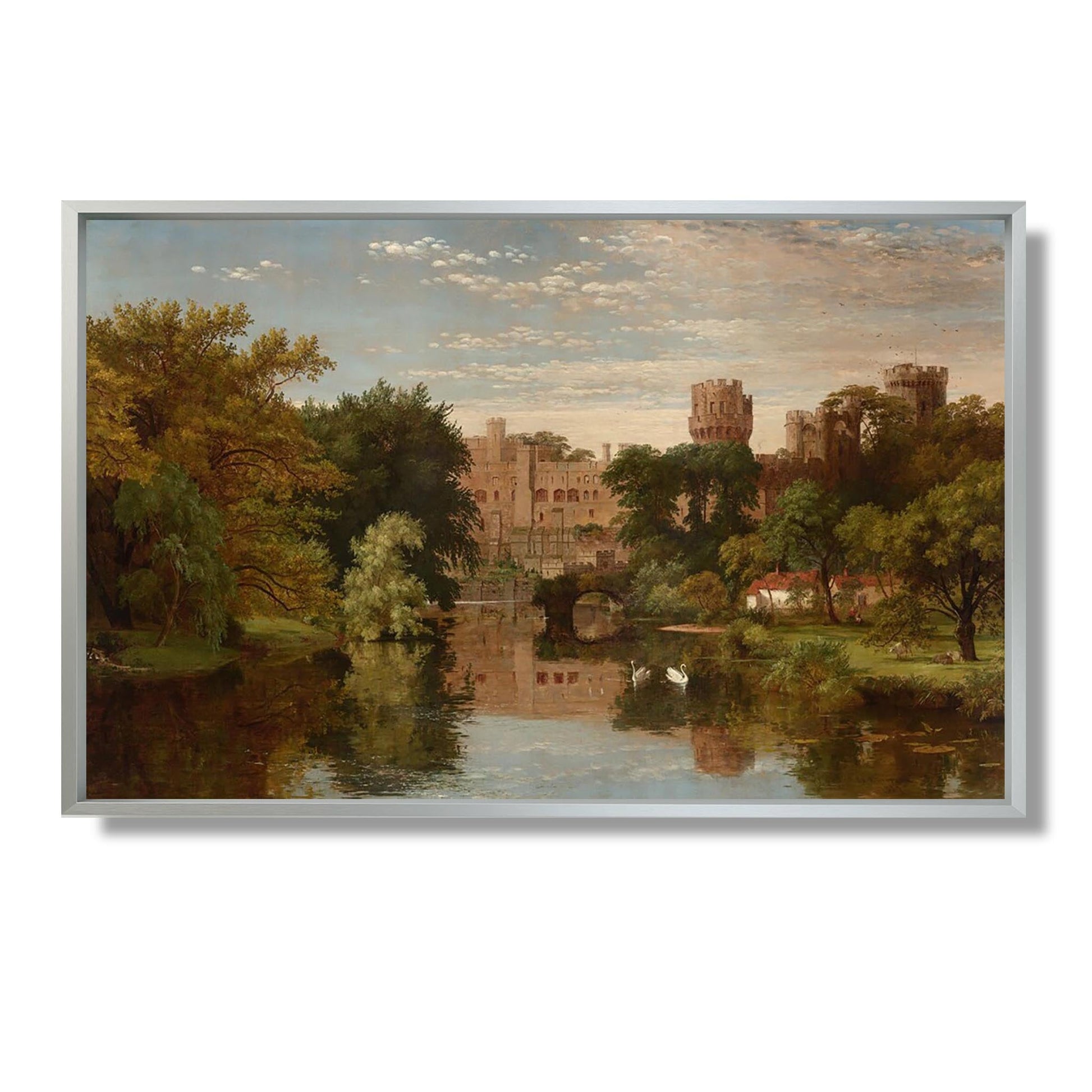 Warwick Castle, England - Jasper Francis Cropsey - Reproduction Peinture
