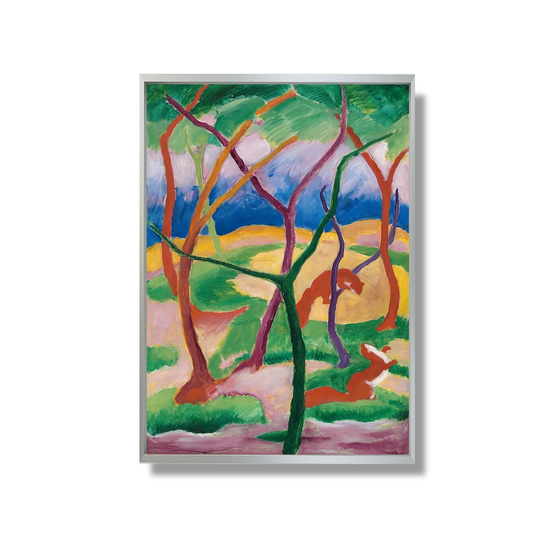 Weasels at Play - Franz Marc - Reproduction Peinture