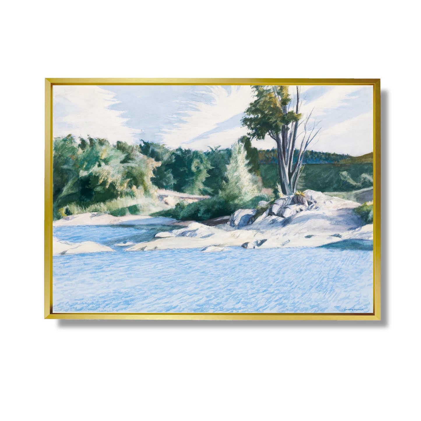 White River at Sharon - Edward Hopper