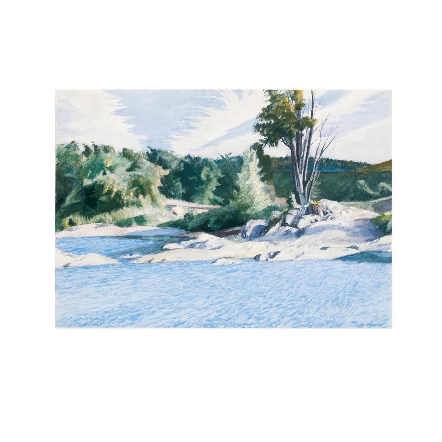 White River at Sharon - Edward Hopper